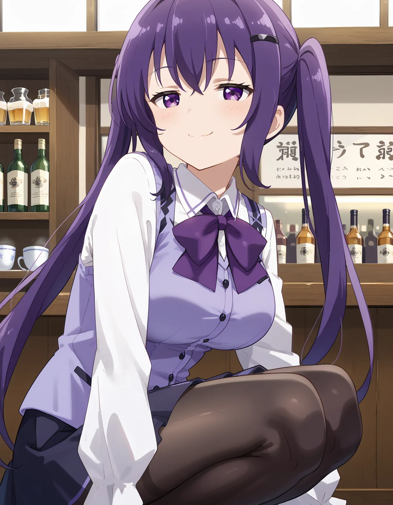 【「巨乳×パンスト」AIエロ画像（イラスト・アニメ・二次元風）575枚まとめ！(10ページ目)のエロ画像21枚目