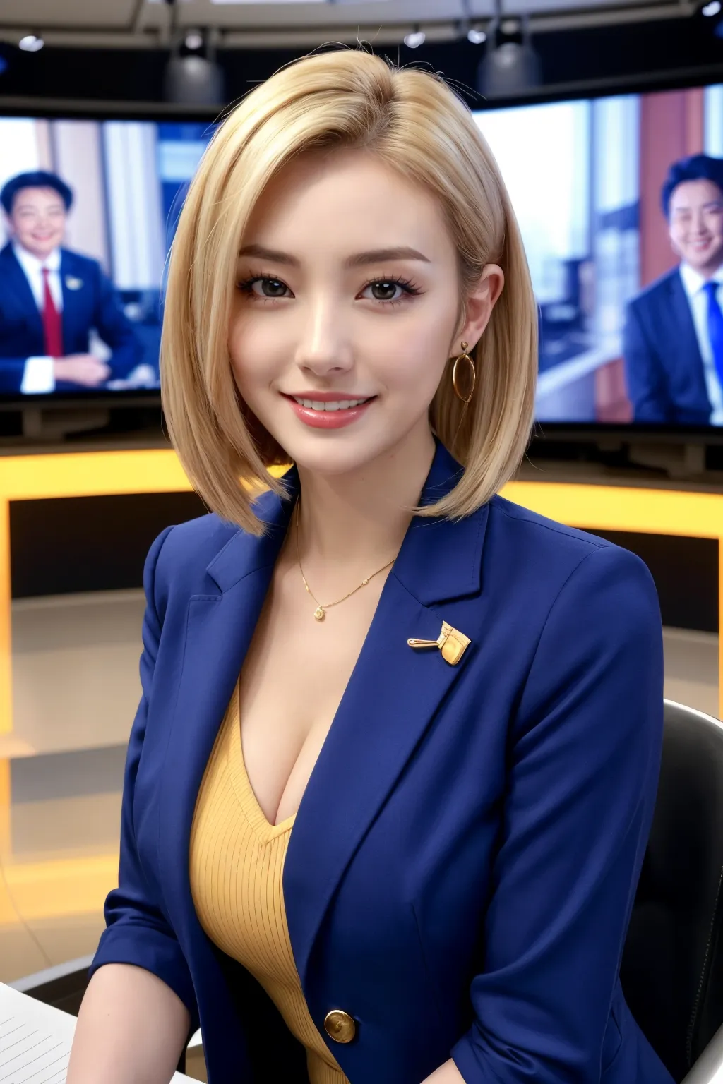 【「女子アナウンサー」AIエロ画像（リアル・実写・フォト風）634枚まとめ！(11ページ目)のエロ画像21枚目
