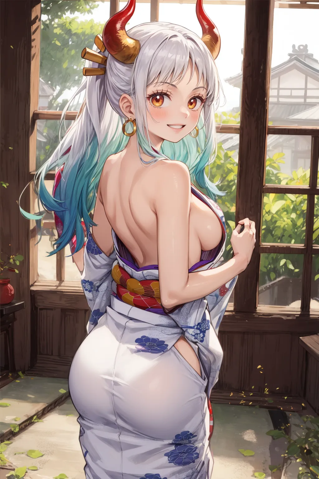【「着物」AIエロ画像（イラスト・アニメ・二次元風）1472枚まとめ！(25ページ目)のエロ画像7枚目