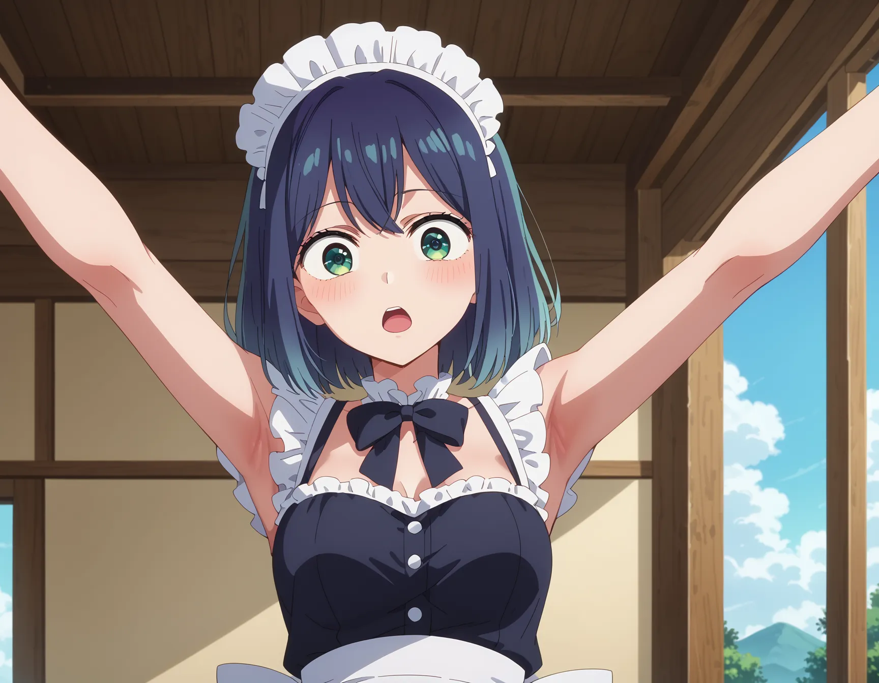 【「メイド」AIエロ画像（イラスト・アニメ・二次元風）516枚まとめ！(9ページ目)のエロ画像18枚目