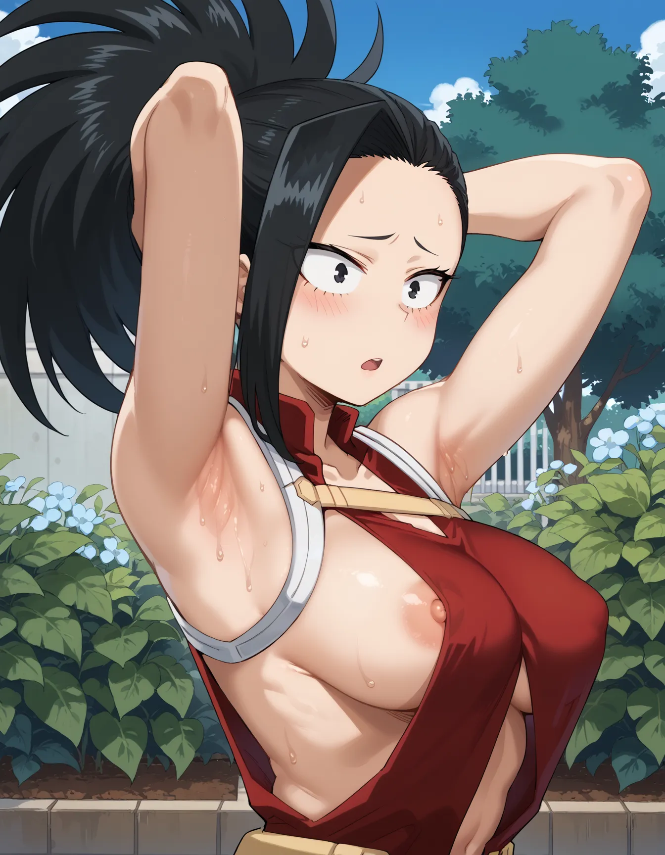 【「腋・脇」AIエロ画像（イラスト・アニメ・二次元風）4705枚まとめ！(78ページ目)のエロ画像7枚目