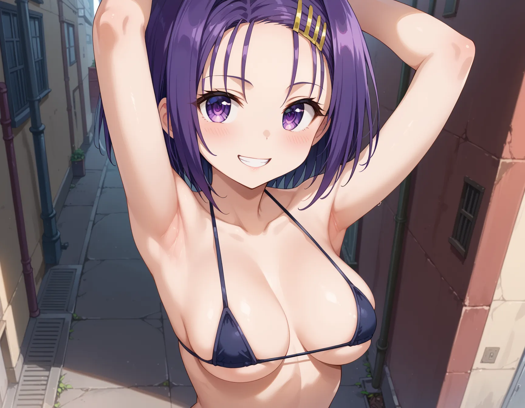 【「腋・脇」AIエロ画像（イラスト・アニメ・二次元風）4705枚まとめ！(77ページ目)のエロ画像26枚目