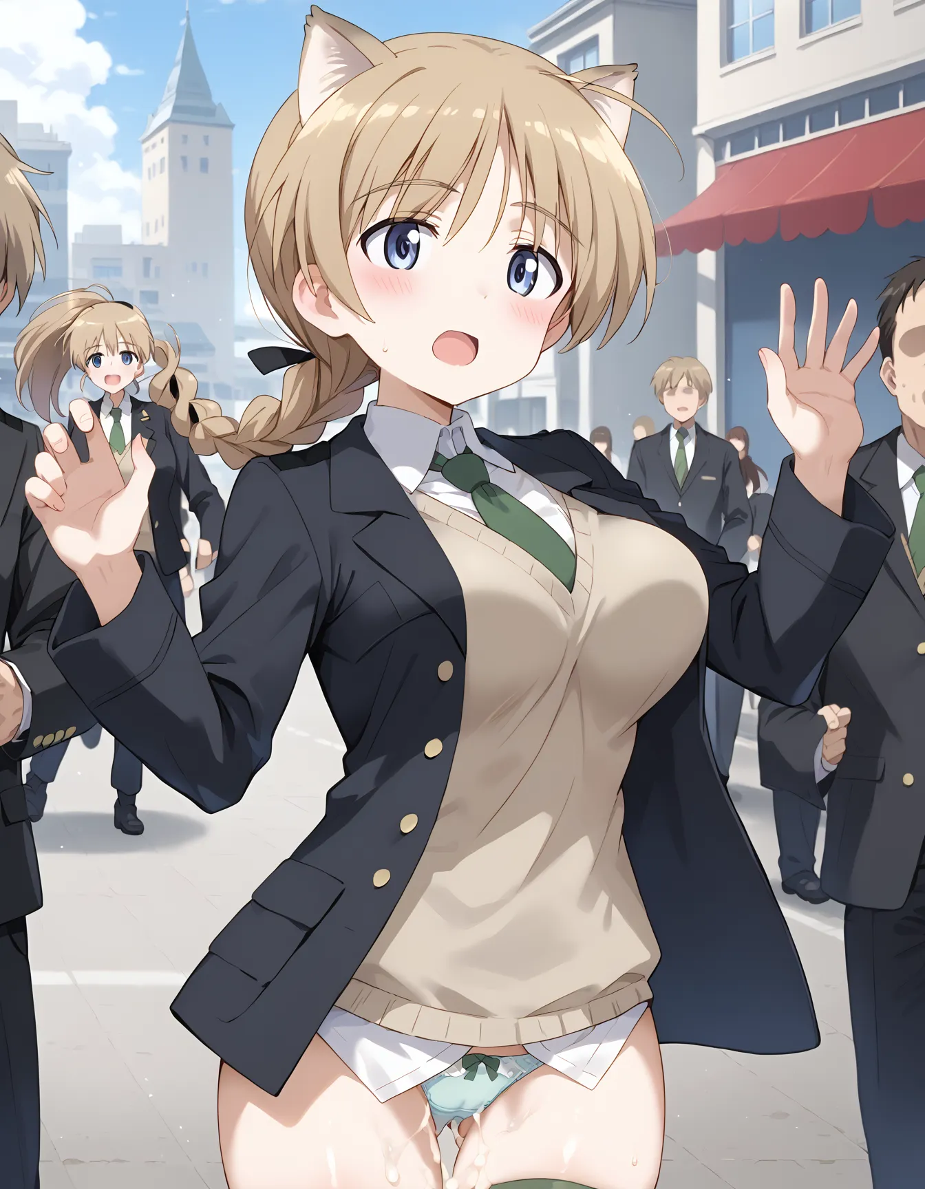 【「腋・脇」AIエロ画像（イラスト・アニメ・二次元風）4705枚まとめ！(77ページ目)のエロ画像20枚目