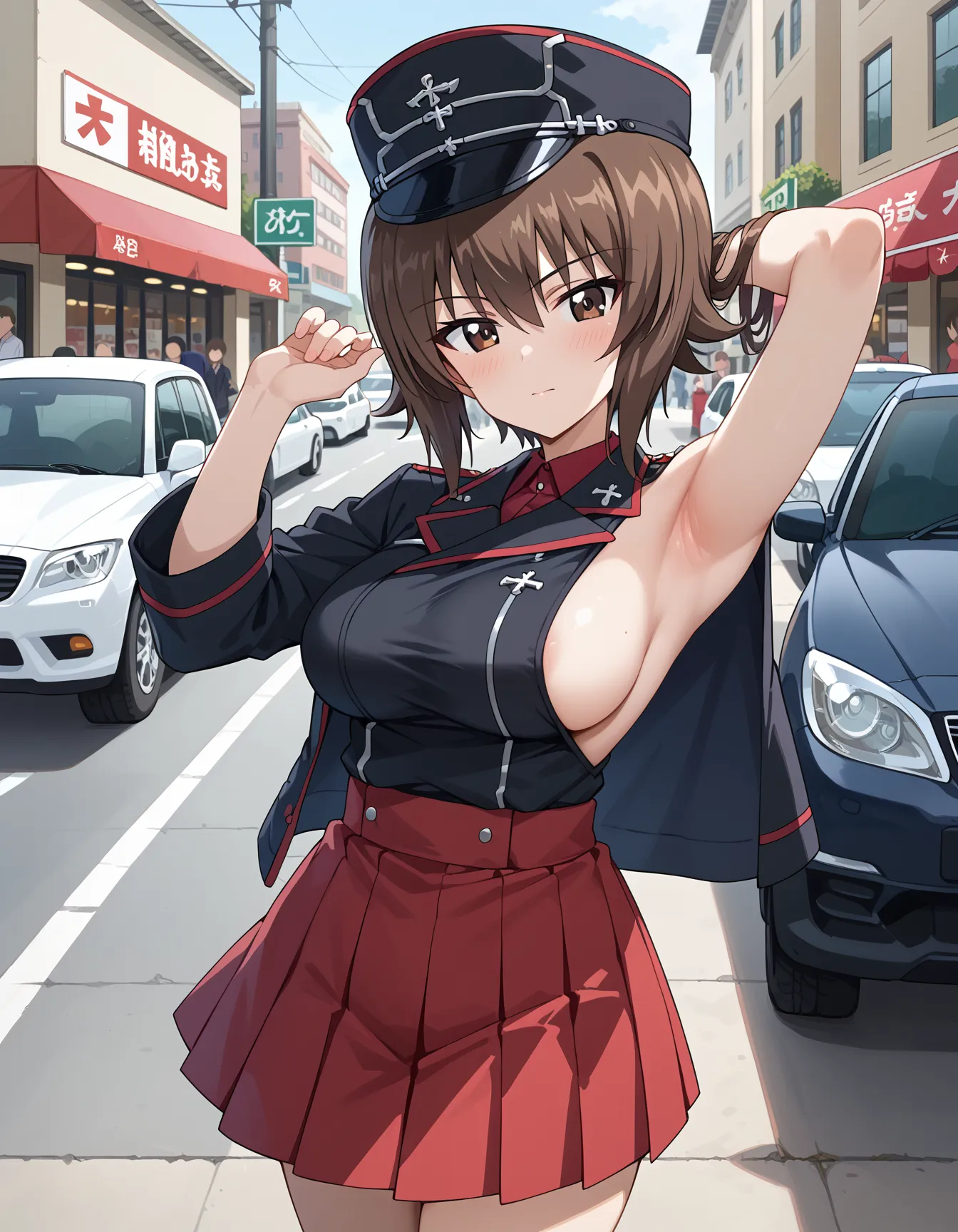 【「腋・脇」AIエロ画像（イラスト・アニメ・二次元風）4705枚まとめ！(77ページ目)のエロ画像12枚目