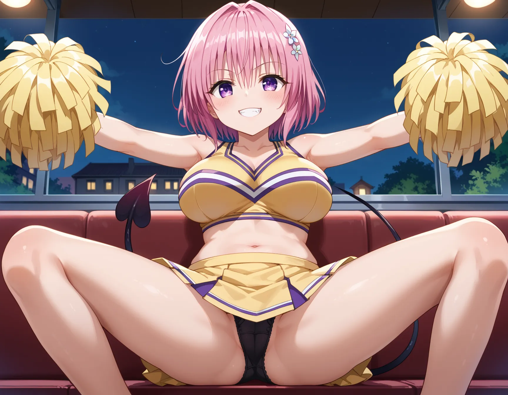 【「ロリ・小柄×チアリーダー」AIエロ画像（イラスト・アニメ・二次元風）73枚まとめ！(2ページ目)のエロ画像4枚目