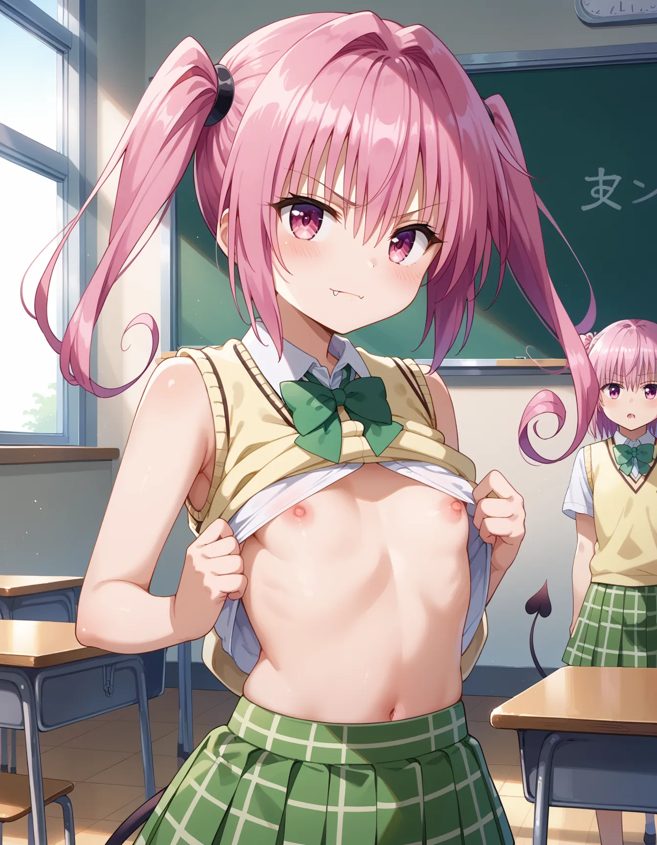 【「貧乳×学制服」AIエロ画像（イラスト・アニメ・二次元風）606枚まとめ！(10ページ目)のエロ画像21枚目