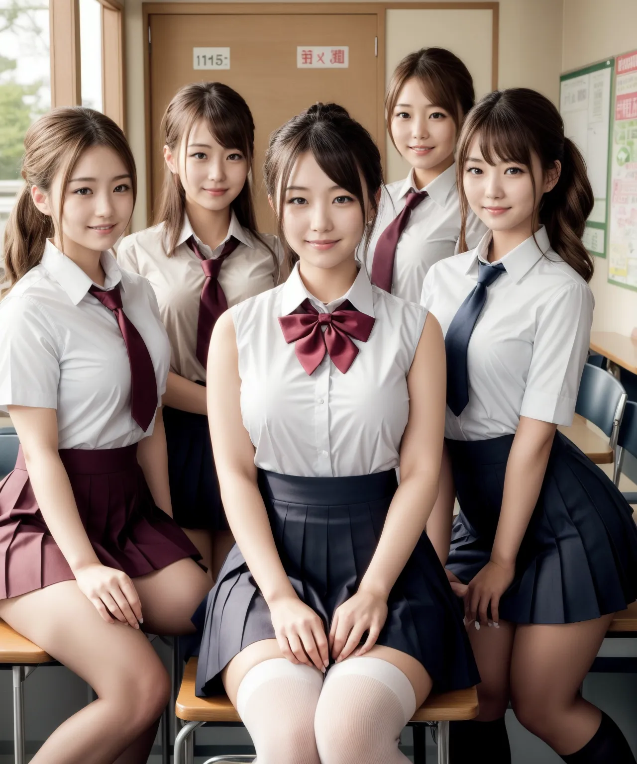 【「女子校生・JK×学制服」AIエロ画像（リアル・実写・フォト風）6248枚まとめ！(102ページ目)のエロ画像8枚目