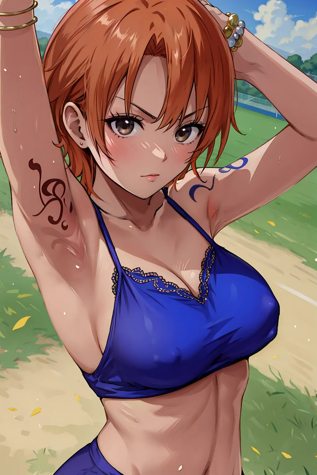 【「腋・脇」AIエロ画像（イラスト・アニメ・二次元風）4705枚まとめ！(76ページ目)のエロ画像22枚目