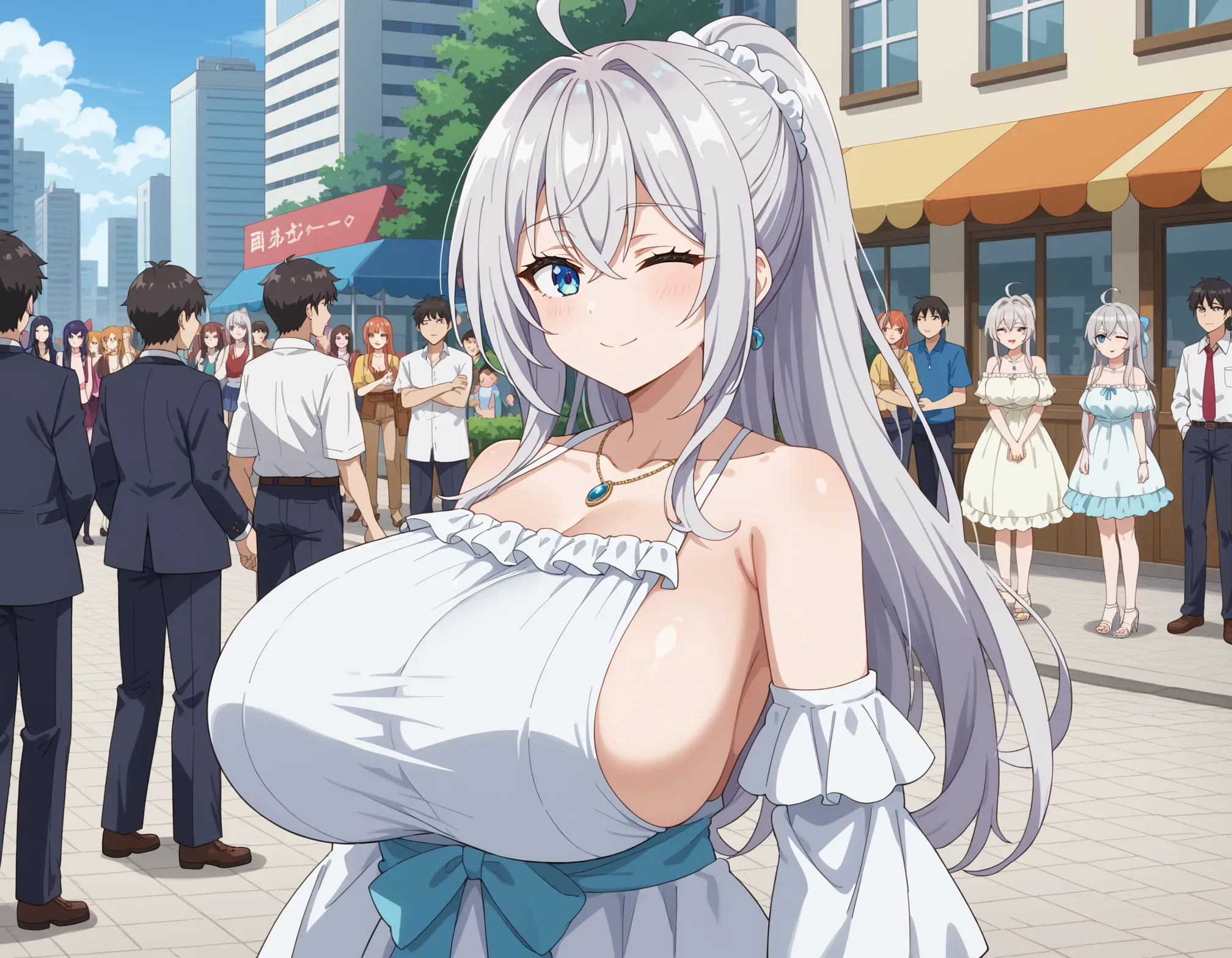 【「爆乳・超乳」AIエロ画像（イラスト・アニメ・二次元風）5621枚まとめ！(90ページ目)のエロ画像13枚目