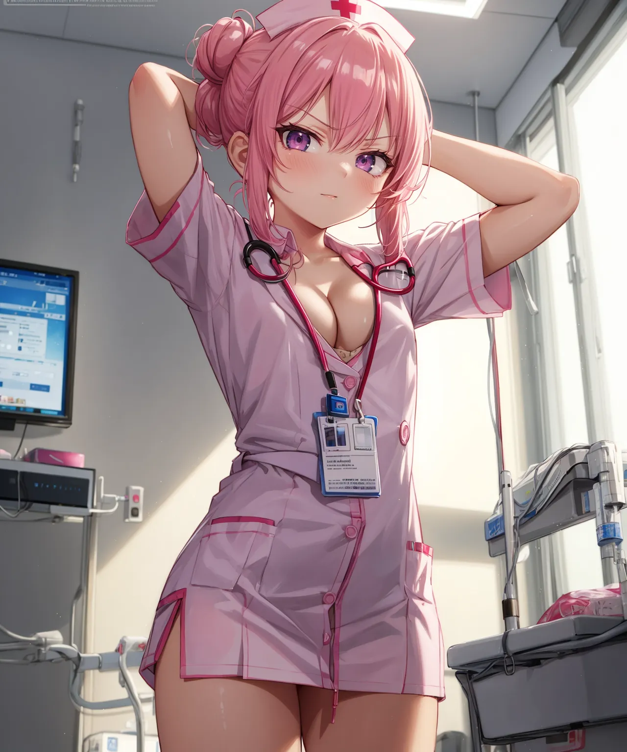 【「ナース・看護婦」AIエロ画像（イラスト・アニメ・二次元風）654枚まとめ！(11ページ目)のエロ画像22枚目