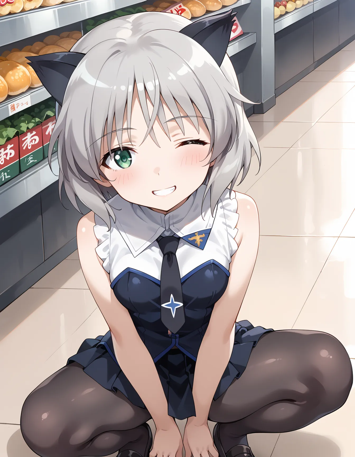 【「ロリ・小柄×パンスト」AIエロ画像（イラスト・アニメ・二次元風）422枚まとめ！(6ページ目)のエロ画像28枚目