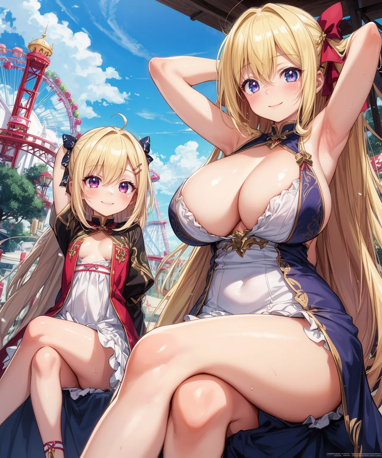 【「爆乳・超乳」AIエロ画像（イラスト・アニメ・二次元風）5621枚まとめ！(89ページ目)のエロ画像30枚目