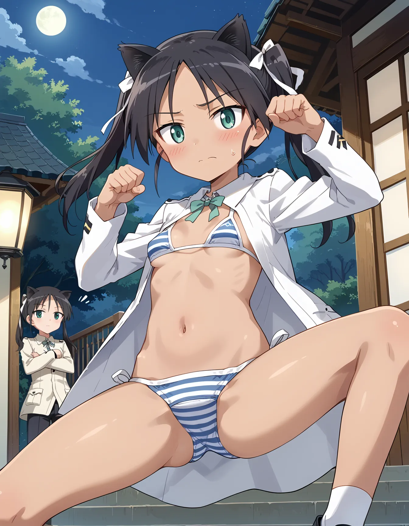 【「下着（ブラジャー・パンティ）」AIエロ画像（イラスト・アニメ・二次元風）15996枚まとめ！(251ページ目)のエロ画像22枚目