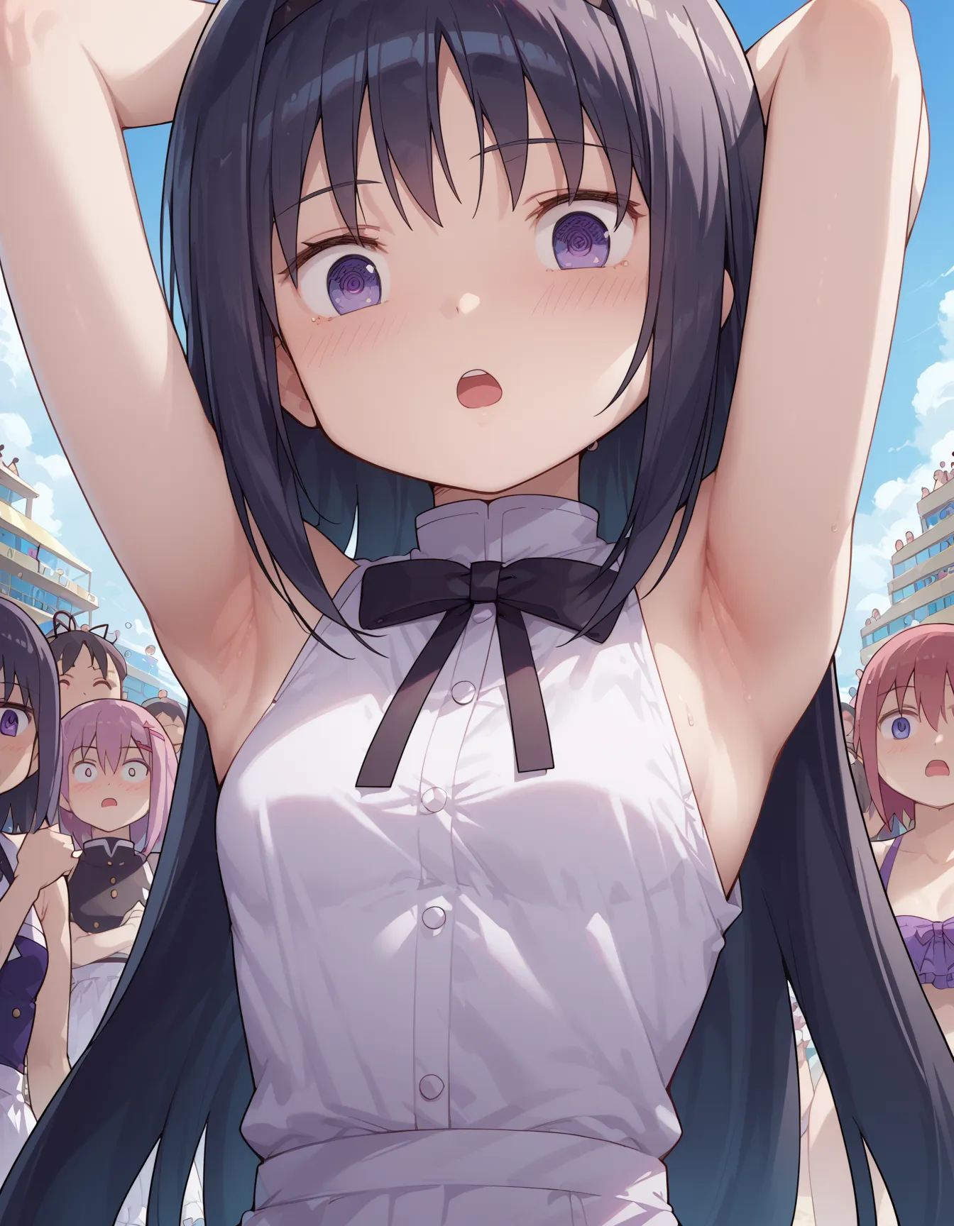 【「腋・脇」AIエロ画像（イラスト・アニメ・二次元風）4705枚まとめ！(75ページ目)のエロ画像19枚目
