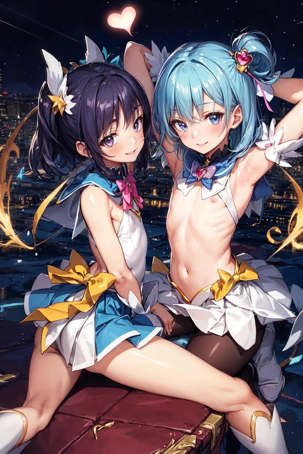 【「貧乳」AIエロ画像（イラスト・アニメ・二次元風）8390枚まとめ！(134ページ目)のエロ画像23枚目