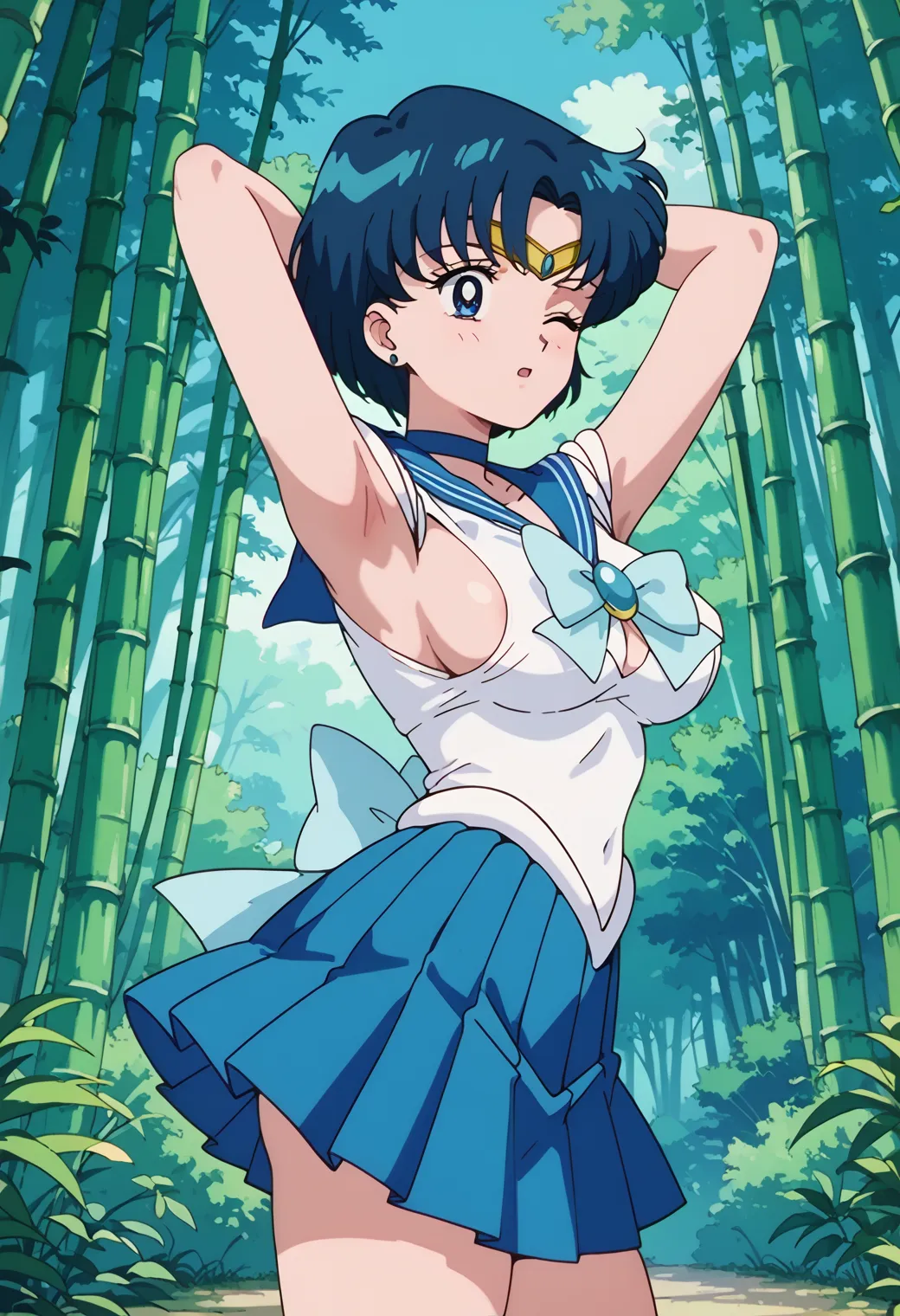 【「腋・脇」AIエロ画像（イラスト・アニメ・二次元風）4705枚まとめ！(75ページ目)のエロ画像3枚目