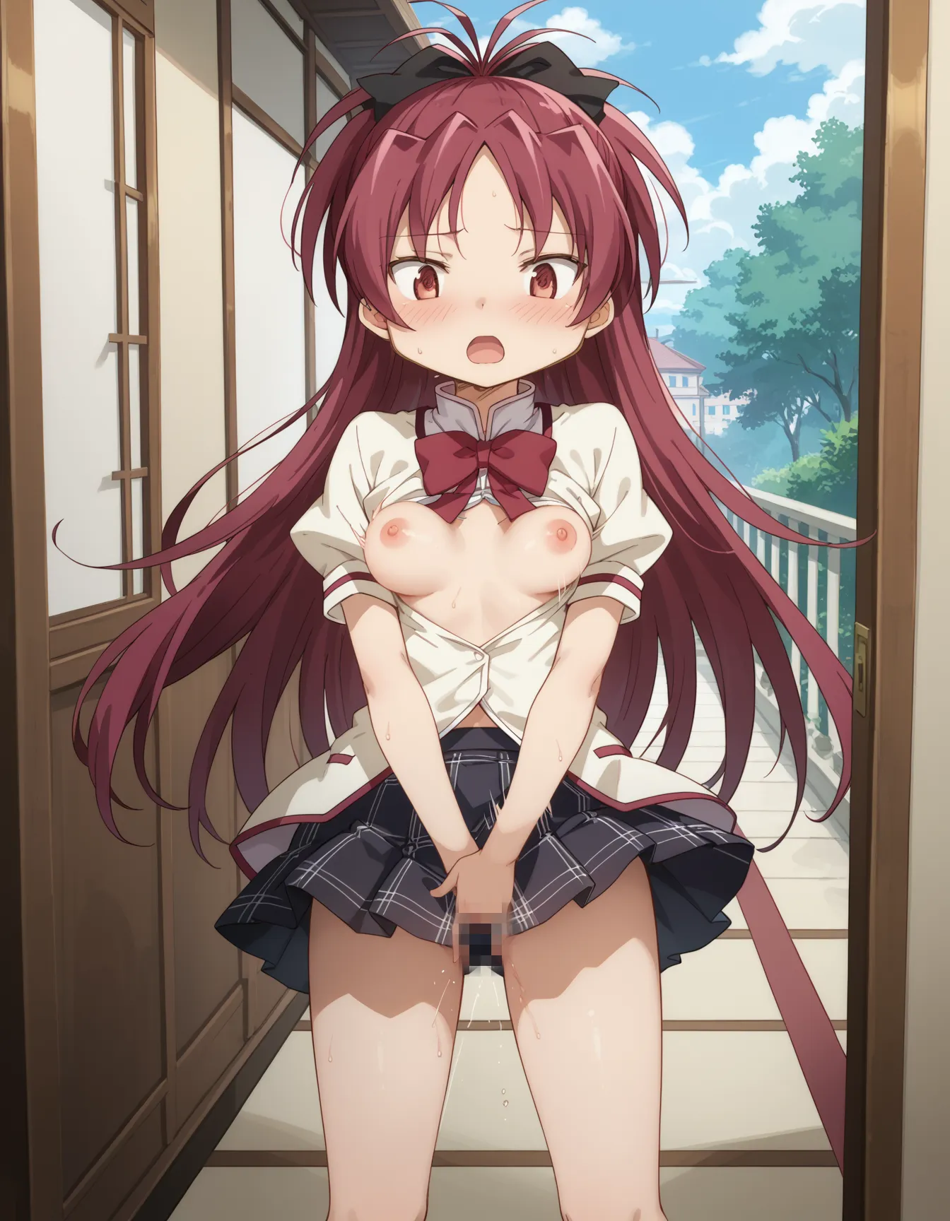 【「おまんこ×学制服」AIエロ画像（イラスト・アニメ・二次元風）845枚まとめ！(13ページ目)のエロ画像30枚目