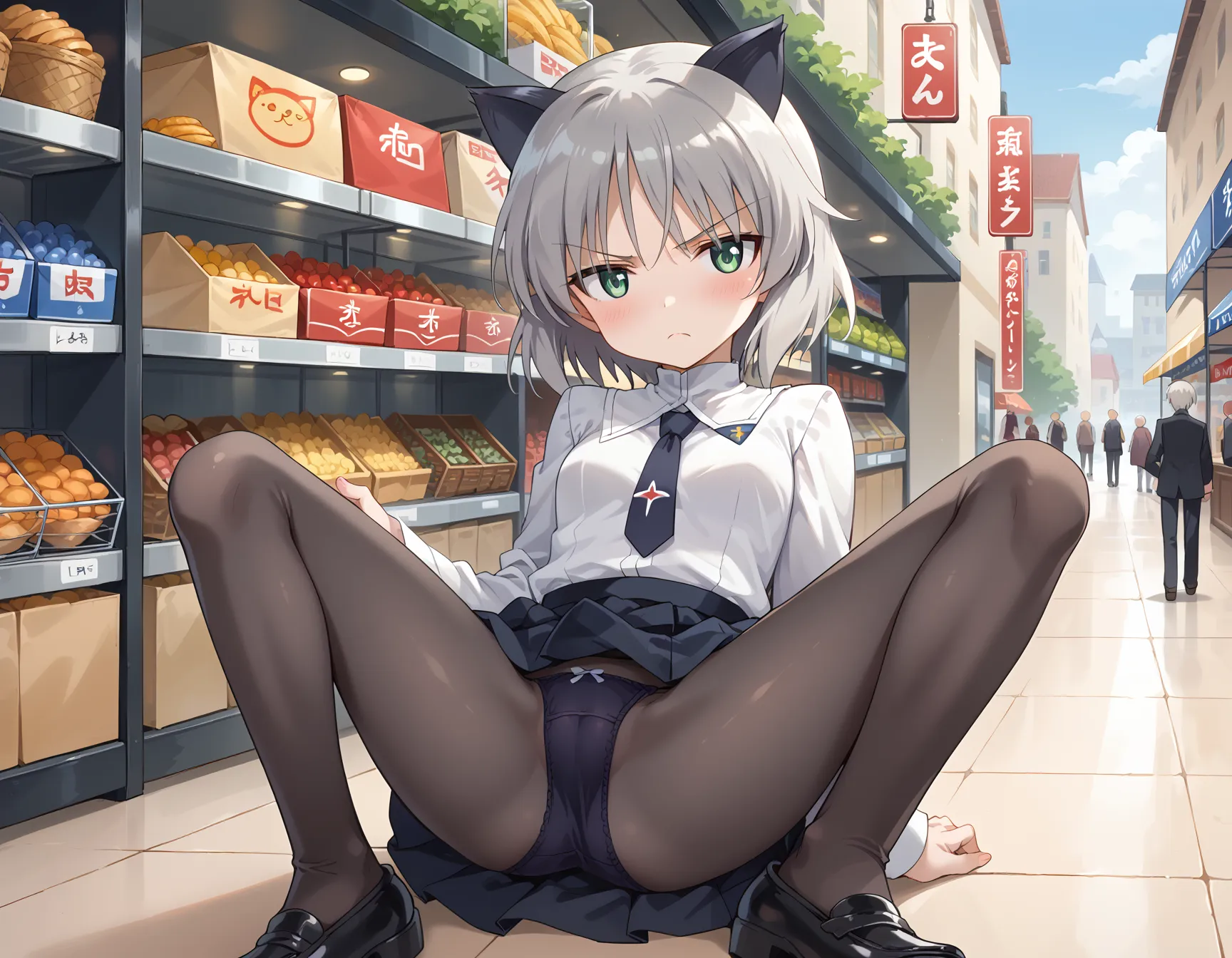 【「ロリ・小柄×パンスト」AIエロ画像（イラスト・アニメ・二次元風）422枚まとめ！(6ページ目)のエロ画像23枚目