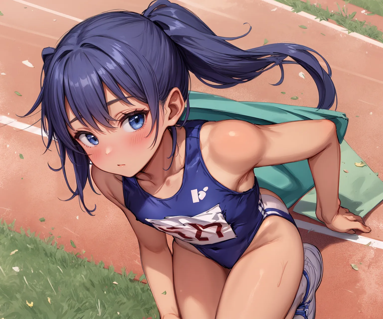 【「陸上」AIエロ画像（イラスト・アニメ・二次元風）160枚まとめ！(3ページ目)のエロ画像7枚目