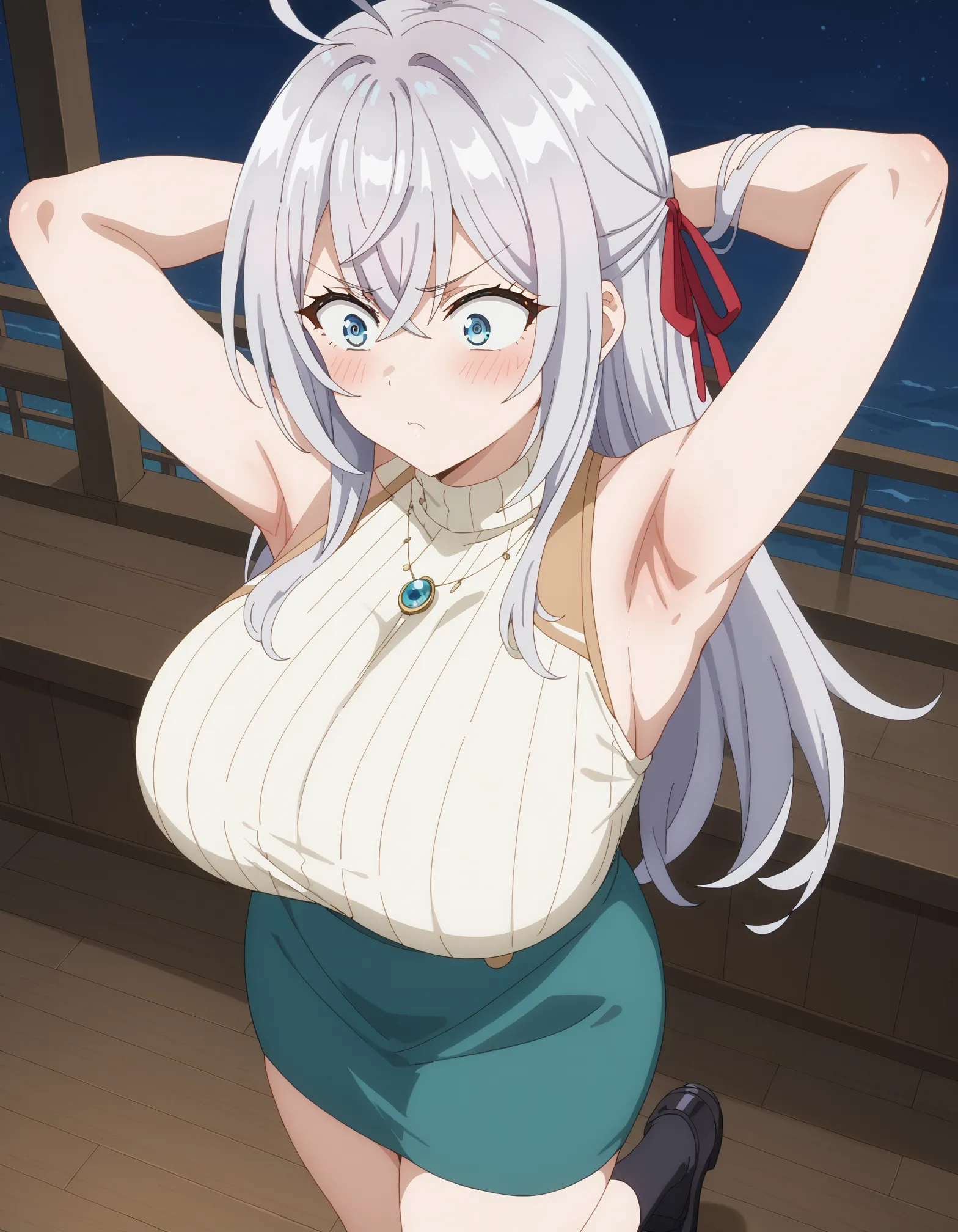 【「腋・脇」AIエロ画像（イラスト・アニメ・二次元風）4705枚まとめ！(74ページ目)のエロ画像16枚目