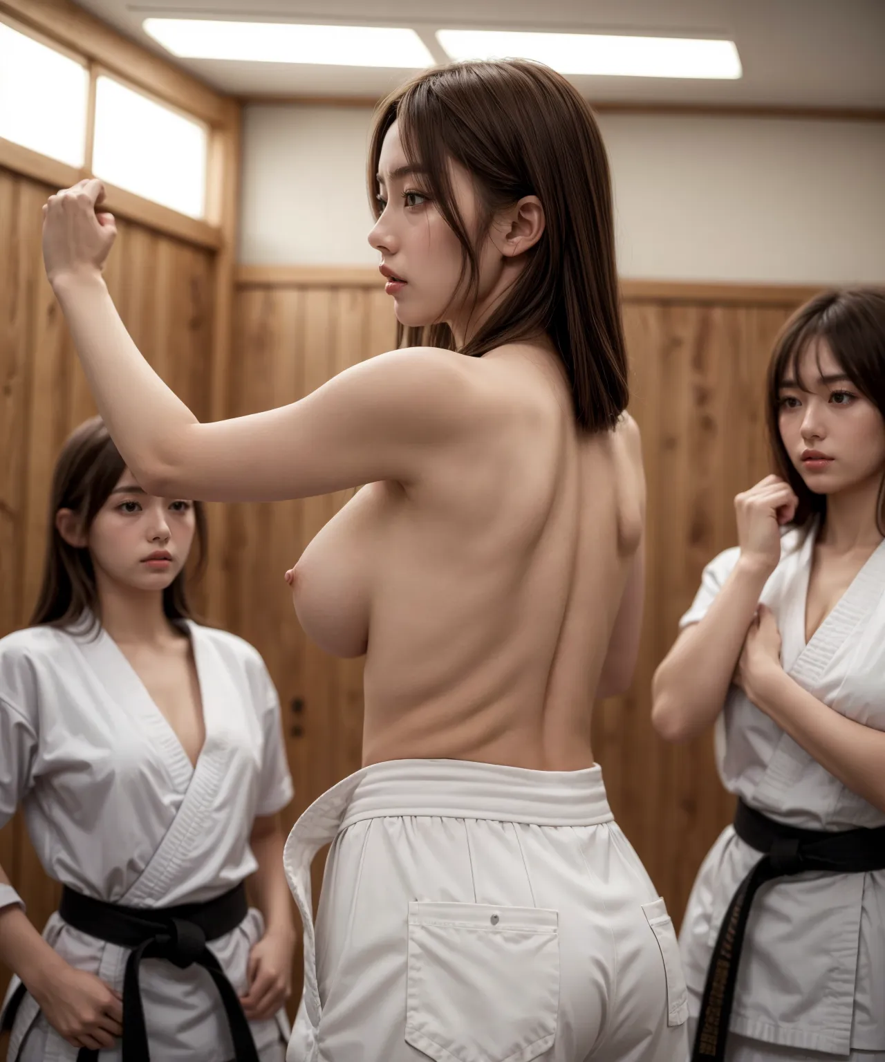 【「道着（空手・柔道）」AIエロ画像（リアル・実写・フォト風）515枚まとめ！(9ページ目)のエロ画像17枚目