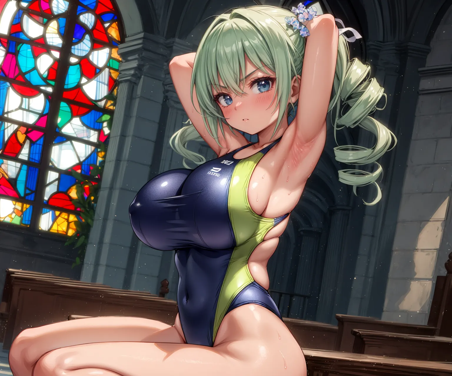 【「爆乳・超乳」AIエロ画像（イラスト・アニメ・二次元風）5621枚まとめ！(88ページ目)のエロ画像9枚目