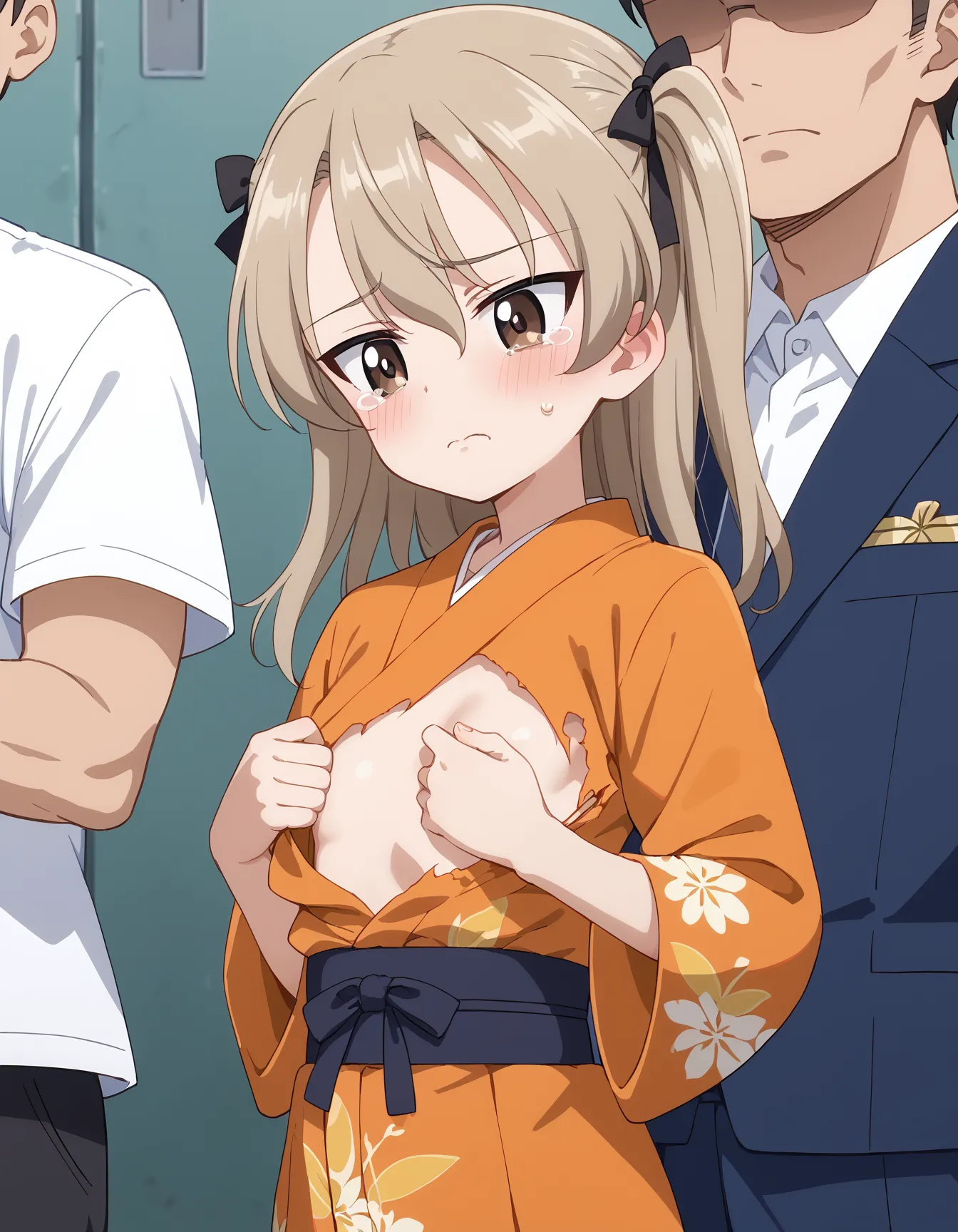 【「貧乳」AIエロ画像（イラスト・アニメ・二次元風）8390枚まとめ！(133ページ目)のエロ画像1枚目