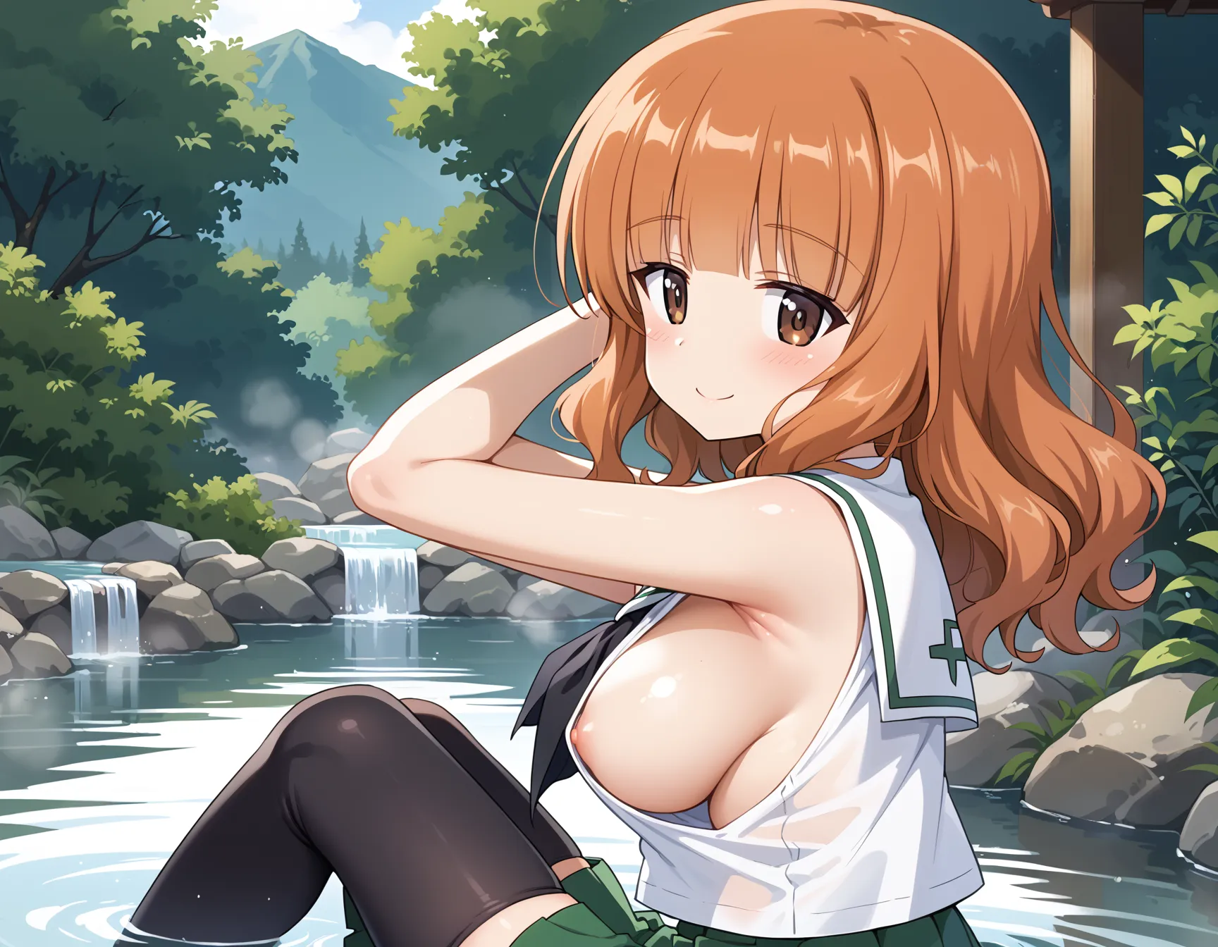 【「腋・脇」AIエロ画像（イラスト・アニメ・二次元風）4705枚まとめ！(74ページ目)のエロ画像4枚目