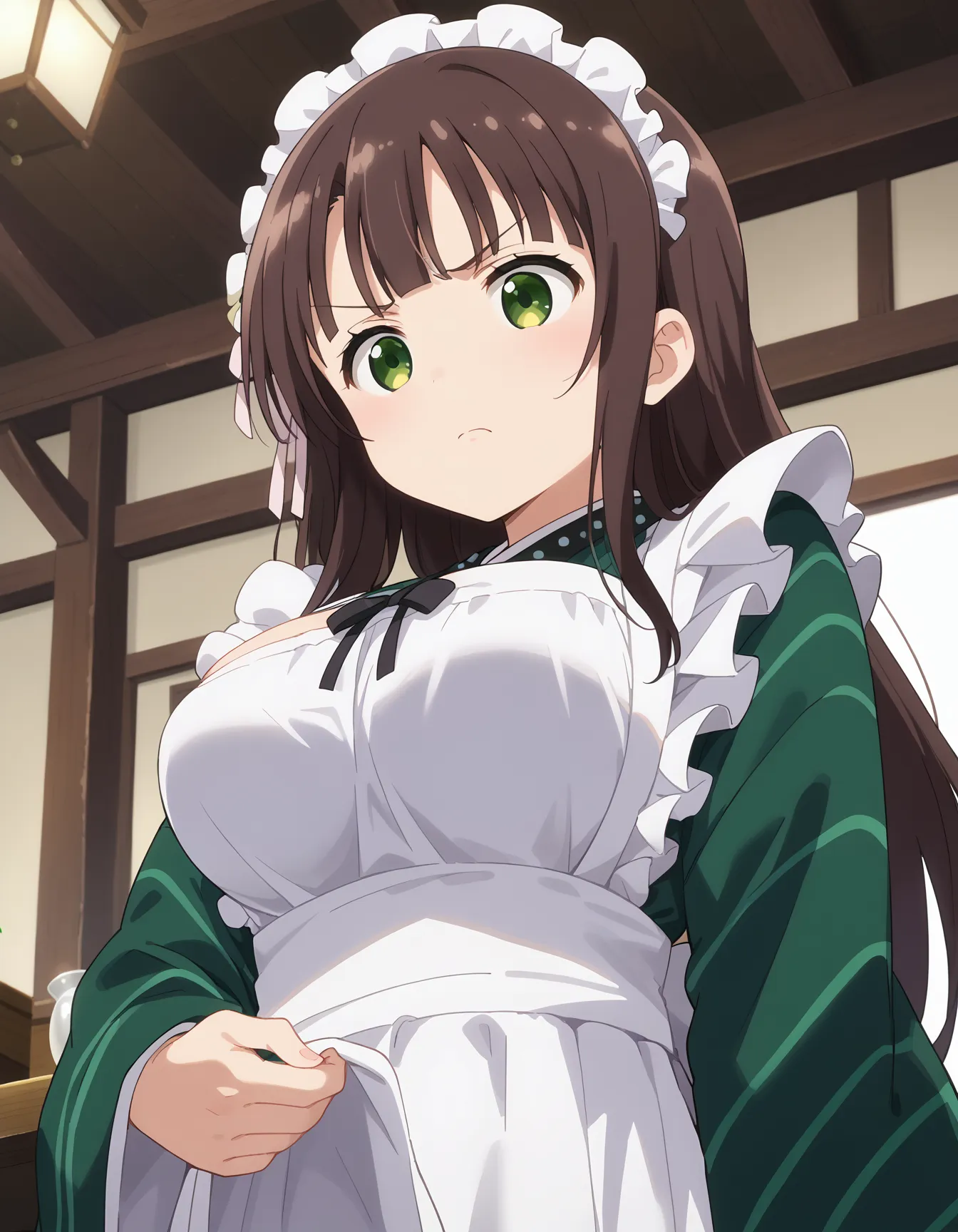 【「巨乳×着物」AIエロ画像（イラスト・アニメ・二次元風）854枚まとめ！(14ページ目)のエロ画像2枚目