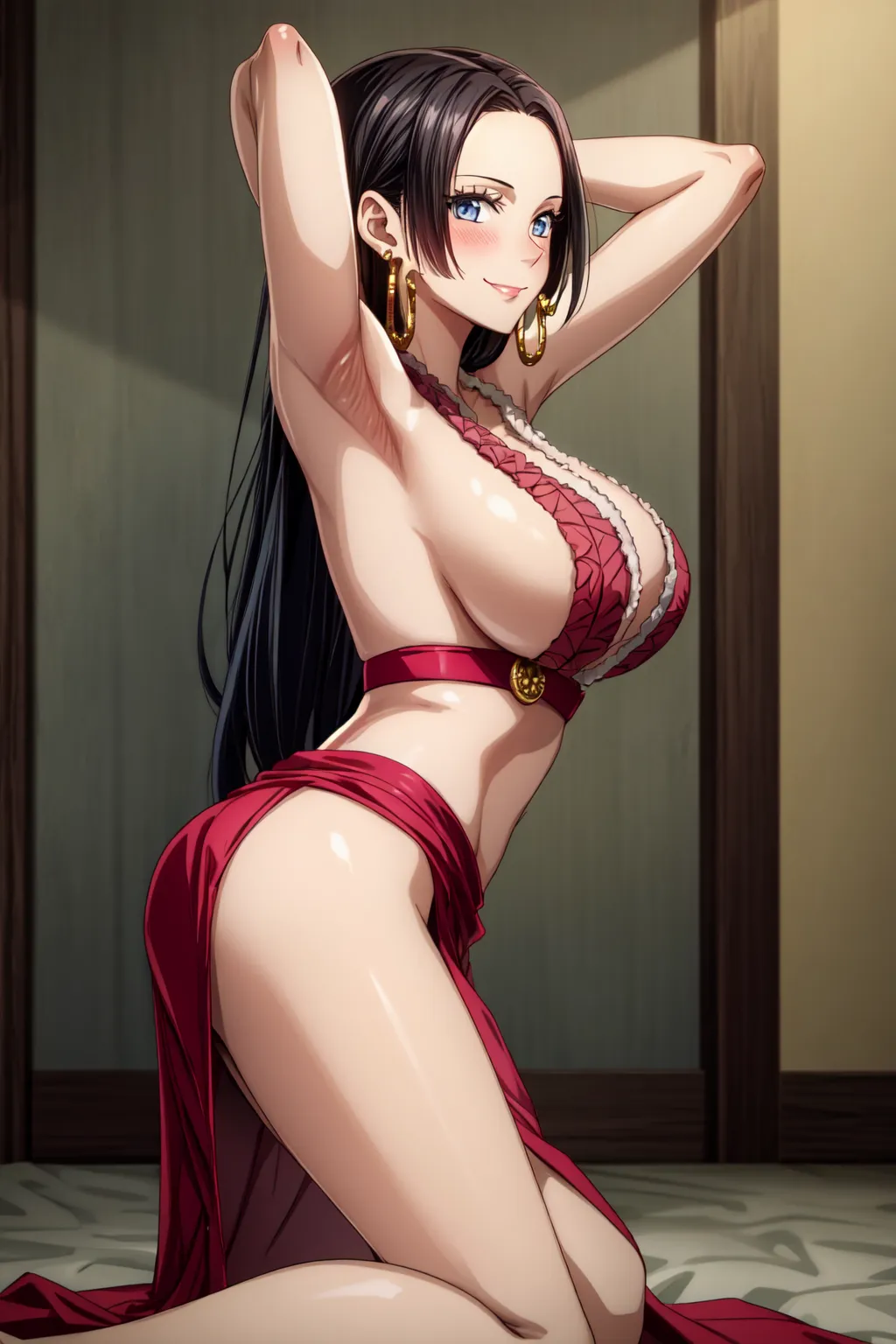 【「腋・脇」AIエロ画像（イラスト・アニメ・二次元風）4705枚まとめ！(73ページ目)のエロ画像24枚目