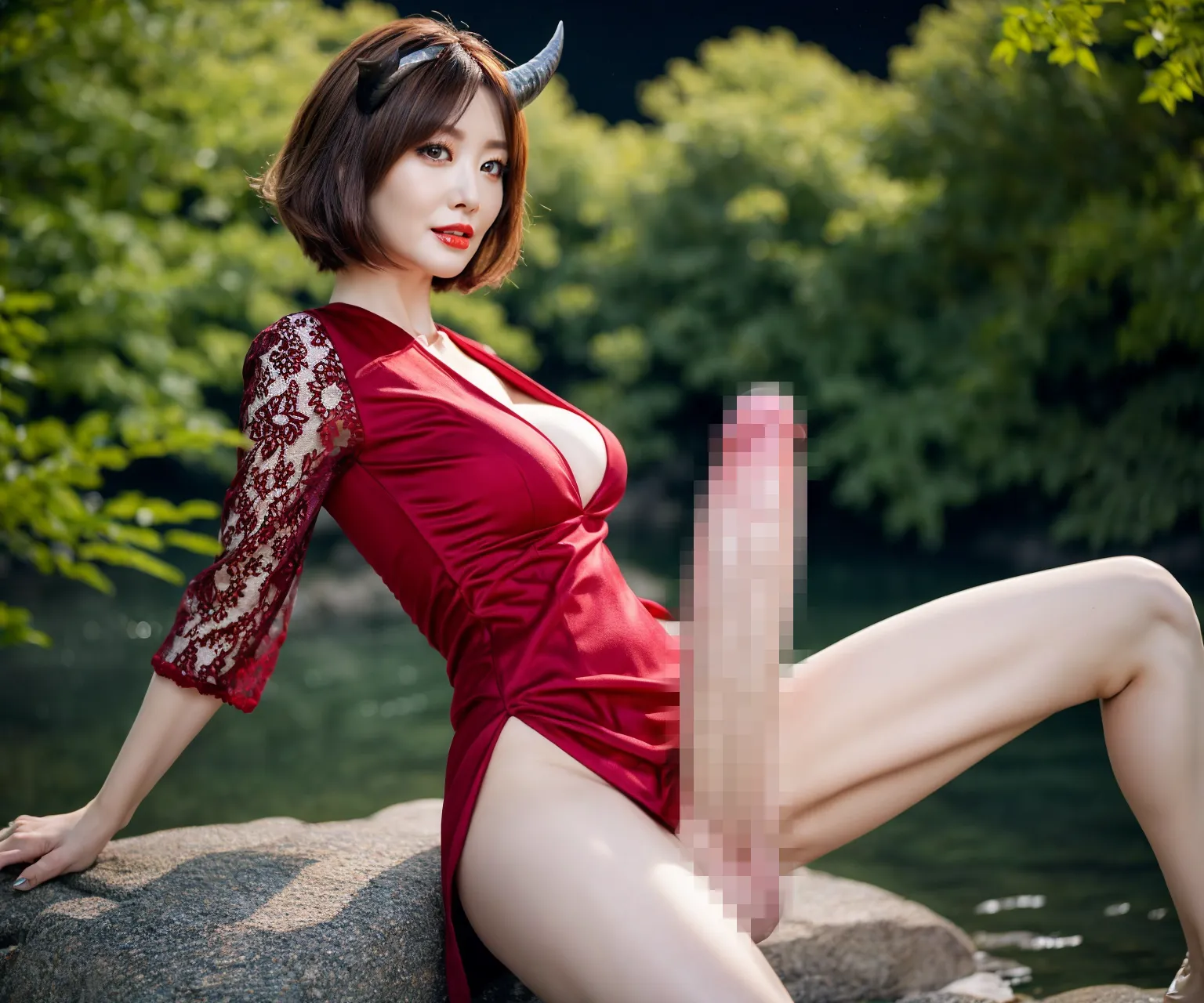 【「ふたなり」AIエロ画像（リアル・実写・フォト風）1060枚まとめ！(17ページ目)のエロ画像17枚目