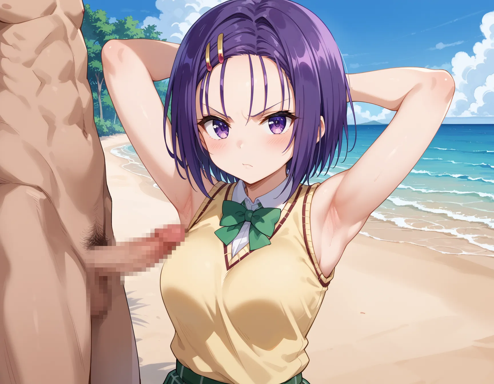 【「腋・脇」AIエロ画像（イラスト・アニメ・二次元風）4705枚まとめ！(73ページ目)のエロ画像12枚目