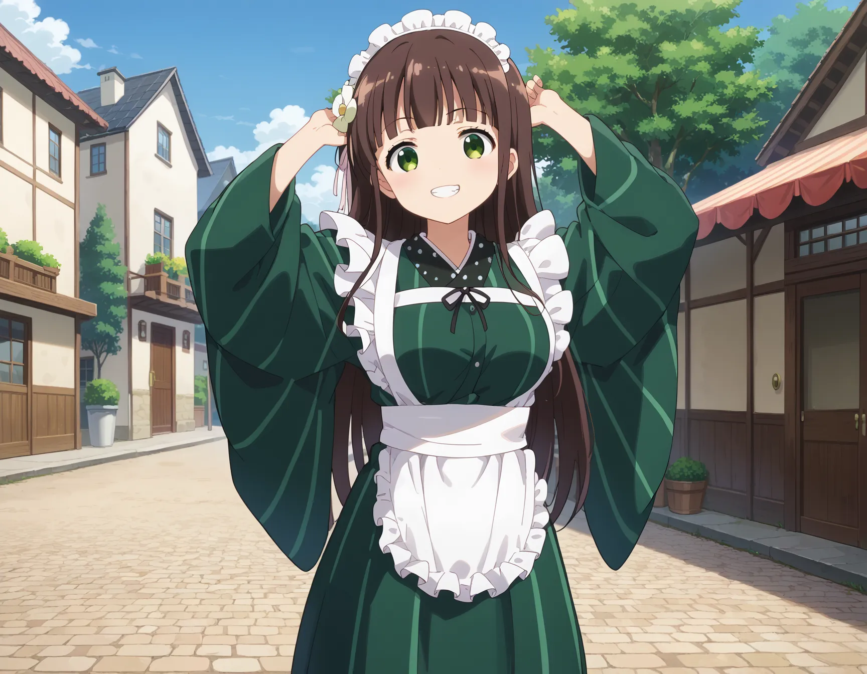 【「巨乳×着物」AIエロ画像（イラスト・アニメ・二次元風）854枚まとめ！(13ページ目)のエロ画像28枚目
