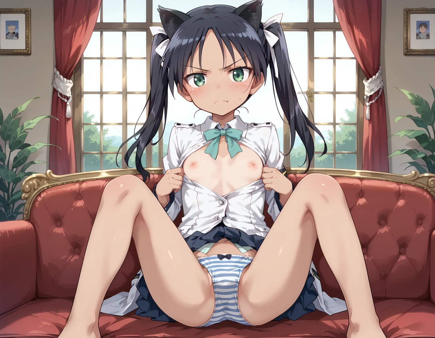 【「貧乳」AIエロ画像（イラスト・アニメ・二次元風）8390枚まとめ！(130ページ目)のエロ画像12枚目