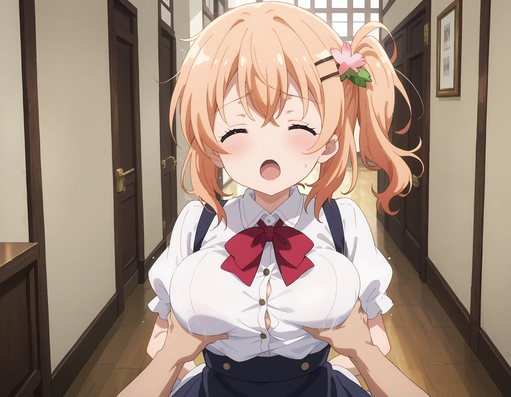 【「巨乳×パンスト」AIエロ画像（イラスト・アニメ・二次元風）575枚まとめ！(9ページ目)のエロ画像22枚目