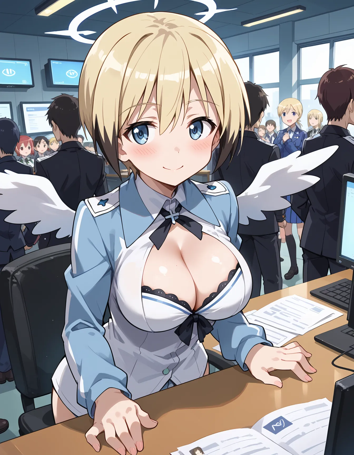 【「巨乳」AIエロ画像（イラスト・アニメ・二次元風）26161枚まとめ！(401ページ目)のエロ画像13枚目