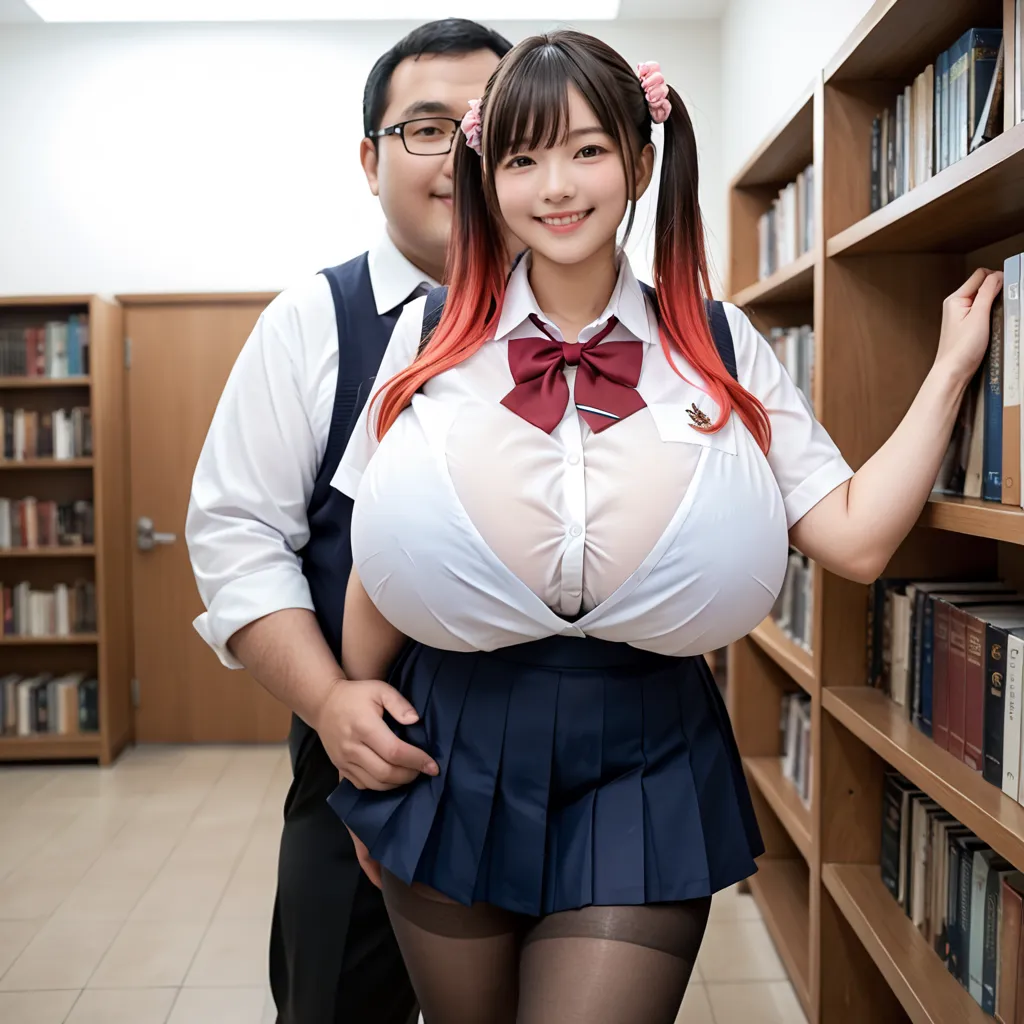 【「爆乳・超乳×学制服」AIエロ画像（リアル・実写・フォト風）1962枚まとめ！(31ページ目)のエロ画像11枚目