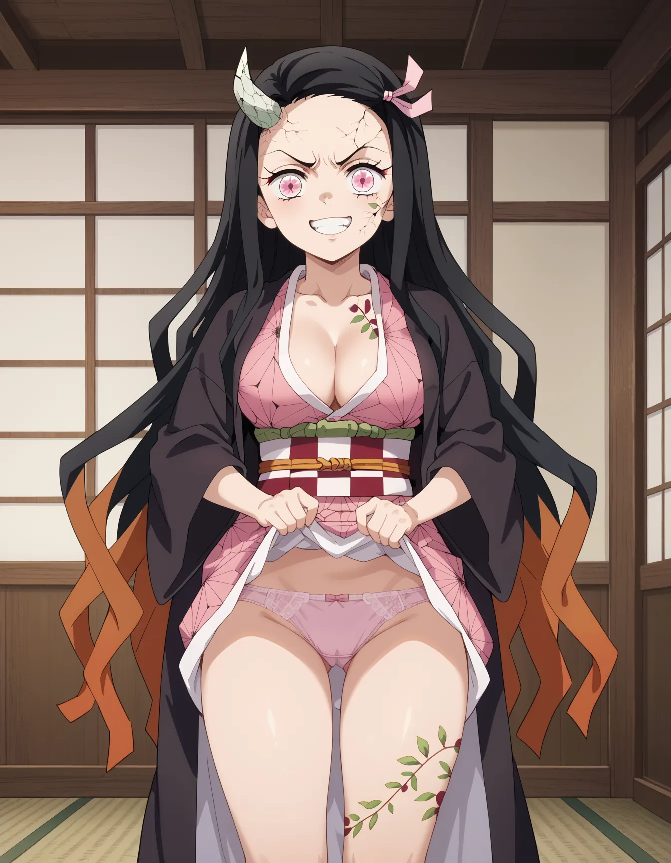 【「巨乳×着物」AIエロ画像（イラスト・アニメ・二次元風）854枚まとめ！(13ページ目)のエロ画像25枚目