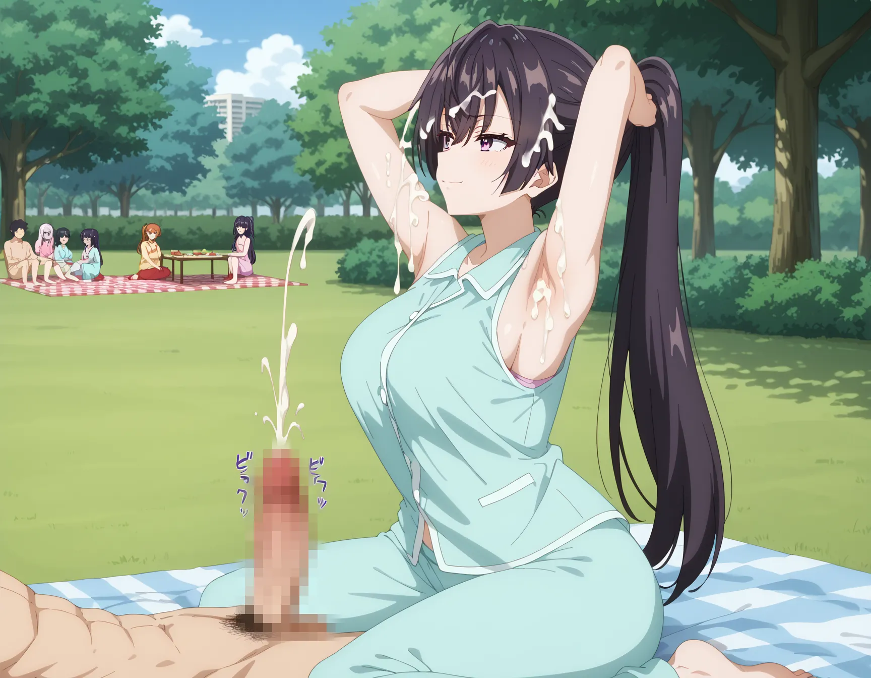 【「腋・脇」AIエロ画像（イラスト・アニメ・二次元風）4705枚まとめ！(72ページ目)のエロ画像5枚目