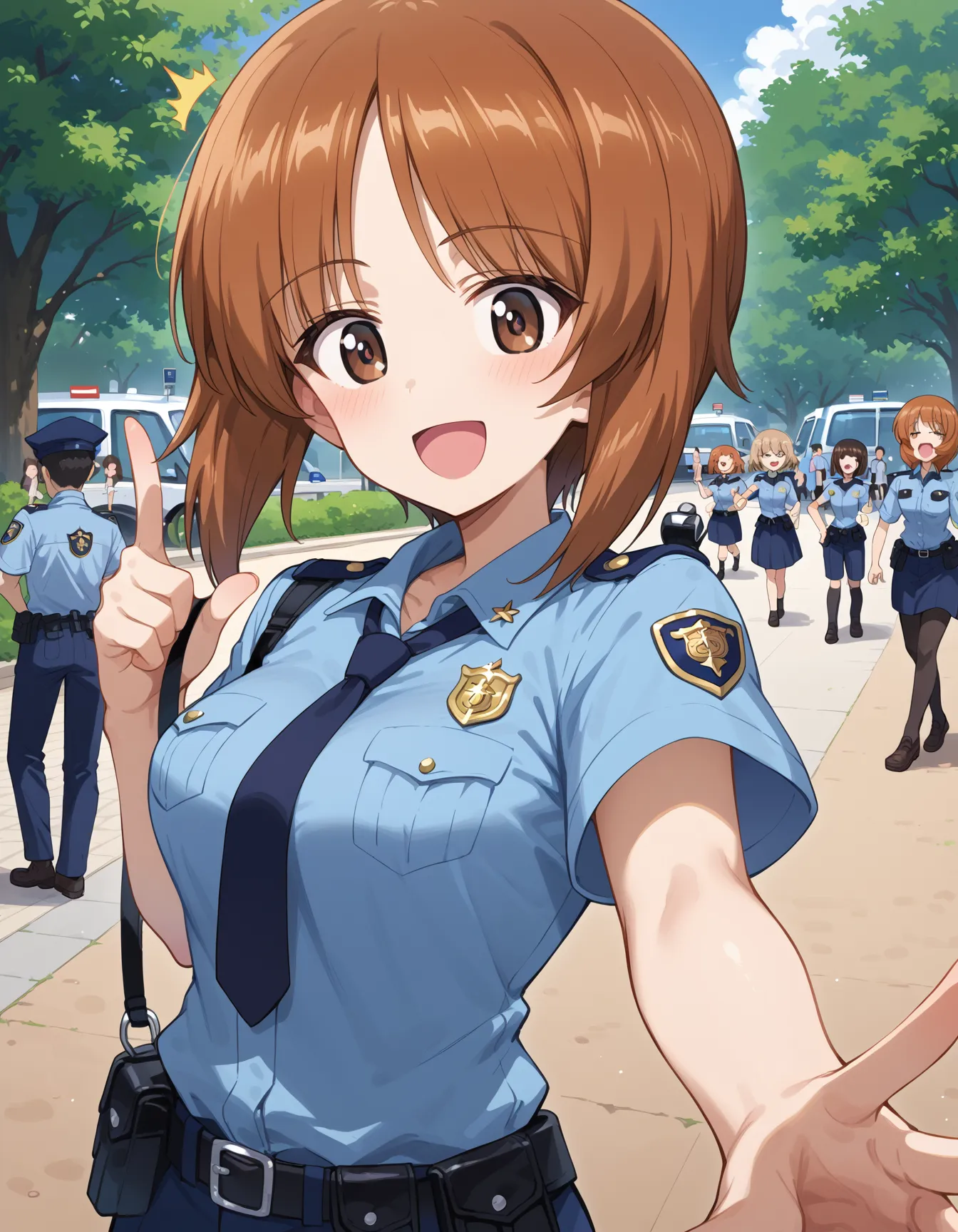 【「女警官」AIエロ画像（イラスト・アニメ・二次元風）264枚まとめ！(5ページ目)のエロ画像6枚目