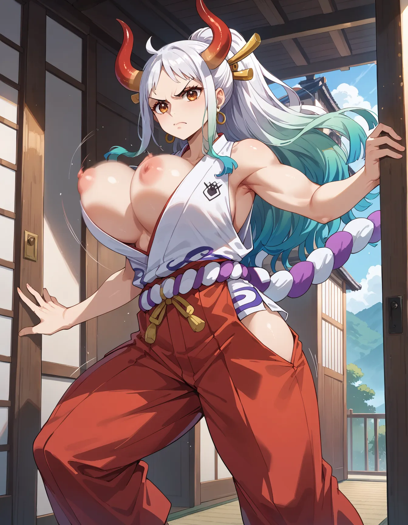 【「着物」AIエロ画像（イラスト・アニメ・二次元風）1472枚まとめ！(23ページ目)のエロ画像5枚目