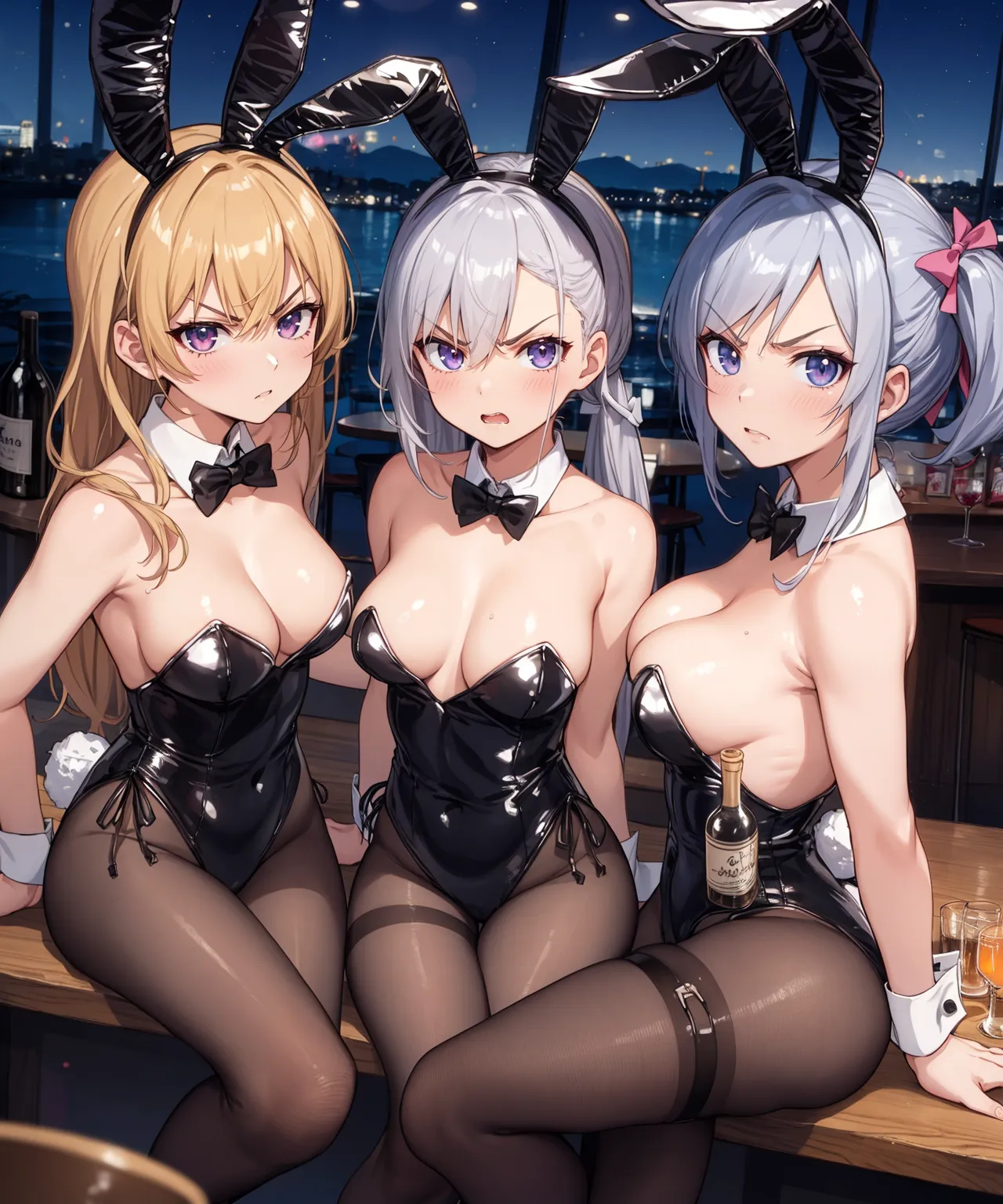 【「バニーガール」AIエロ画像（イラスト・アニメ・二次元風）736枚まとめ！(11ページ目)のエロ画像23枚目