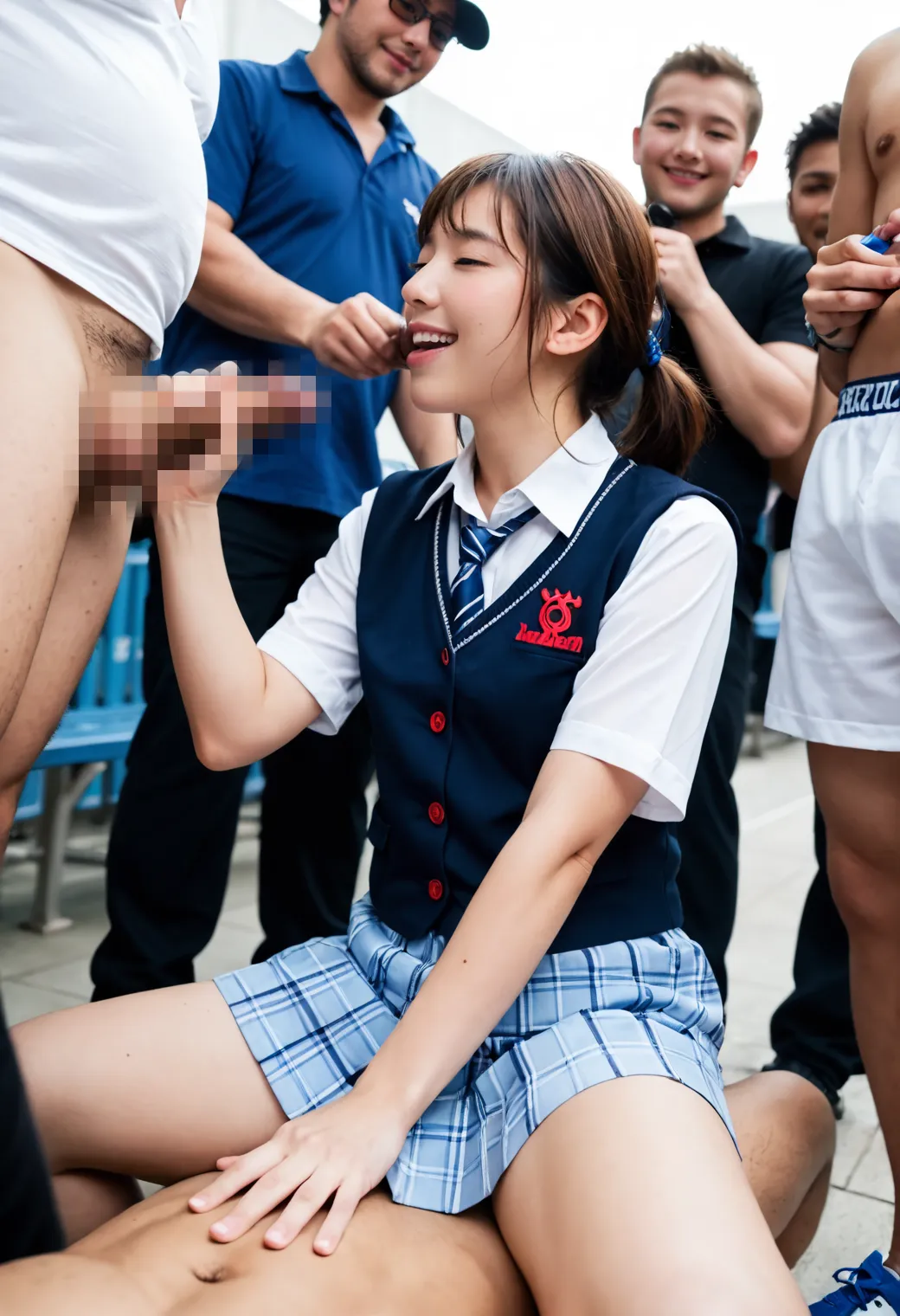 【「尻×学制服」AIエロ画像（リアル・実写・フォト風）2547枚まとめ！(37ページ目)のエロ画像27枚目