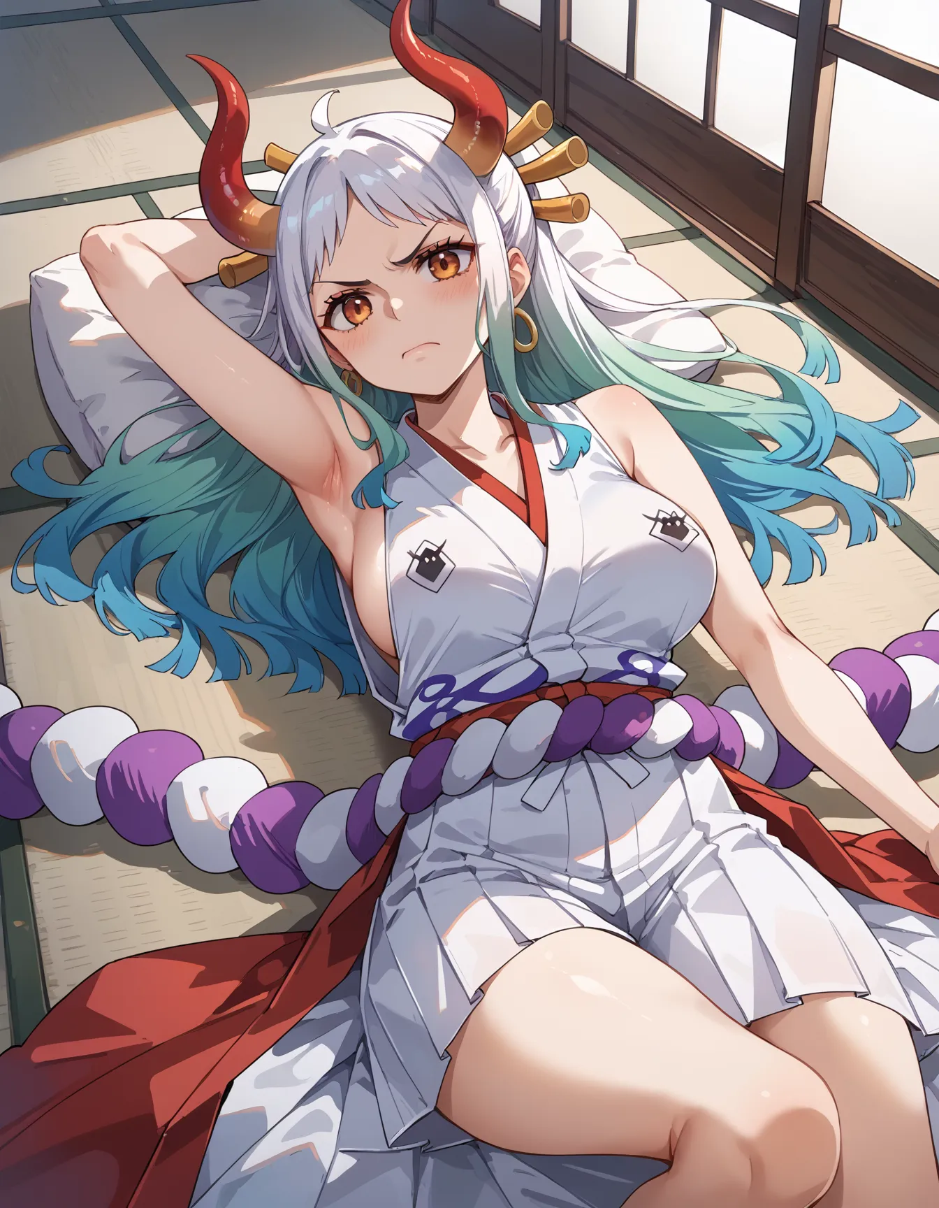【「巨乳×着物」AIエロ画像（イラスト・アニメ・二次元風）854枚まとめ！(13ページ目)のエロ画像17枚目