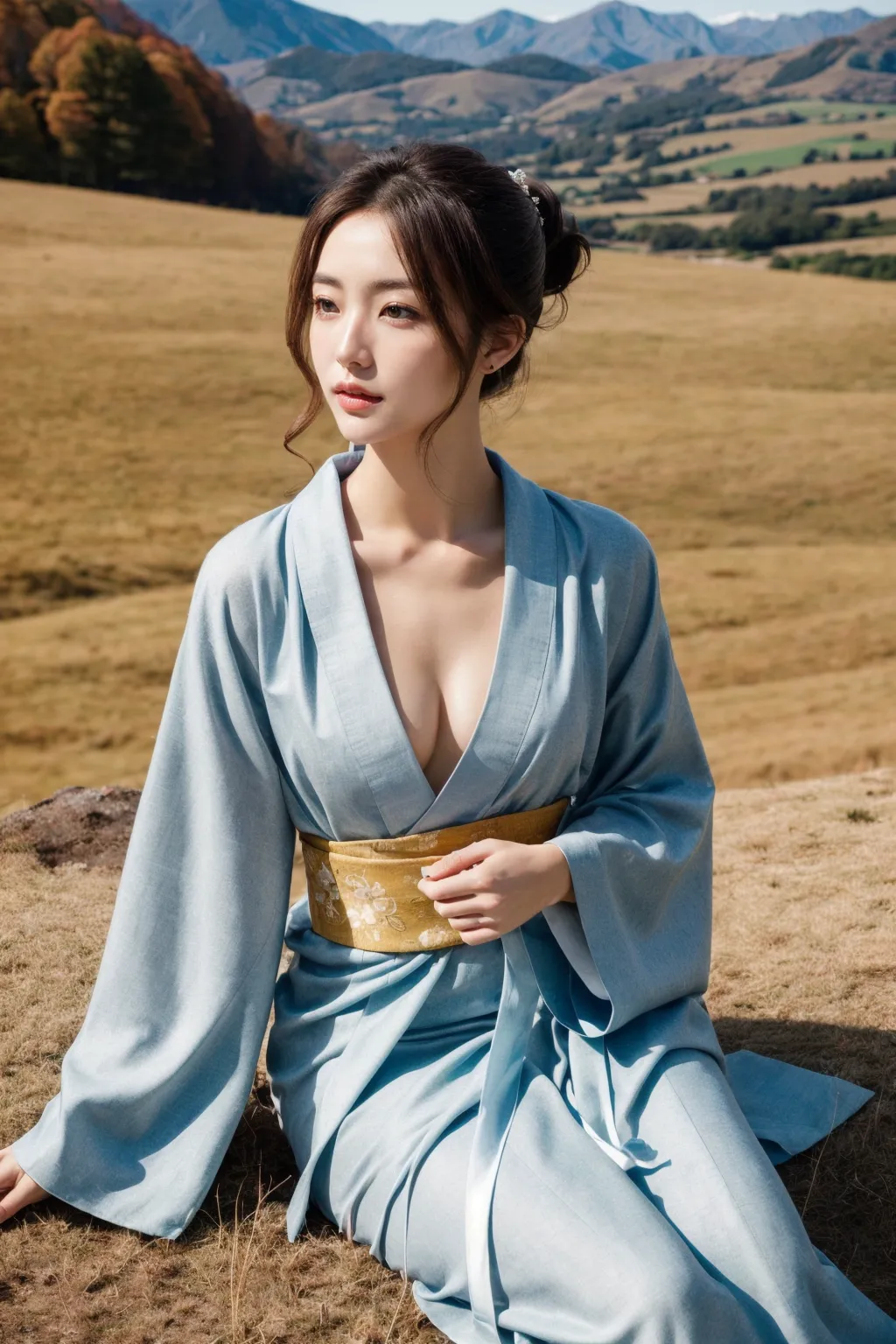【「貧乳×着物」AIエロ画像（リアル・実写・フォト風）639枚まとめ！(9ページ目)のエロ画像23枚目