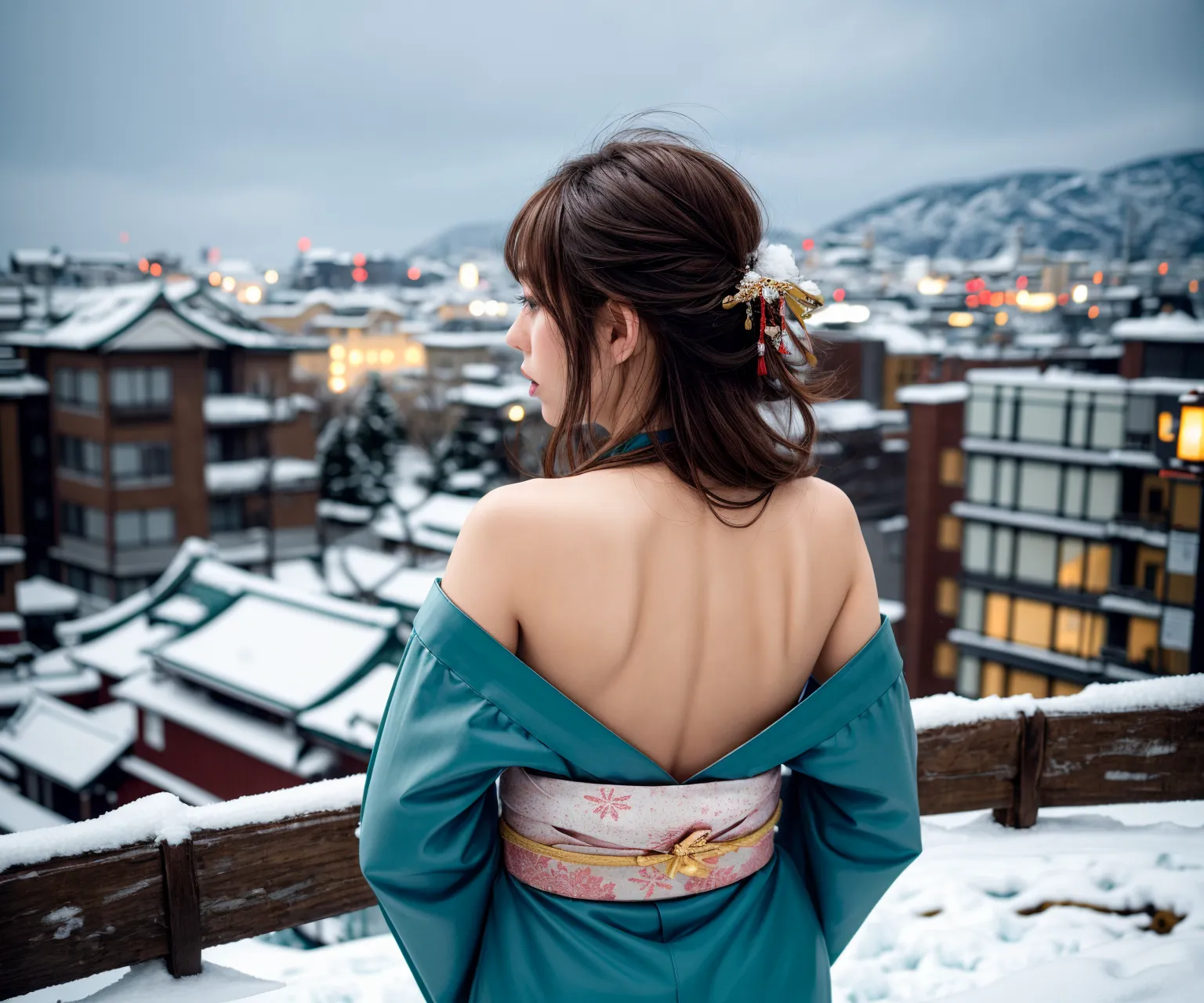 【「貧乳×着物」AIエロ画像（リアル・実写・フォト風）639枚まとめ！(9ページ目)のエロ画像22枚目