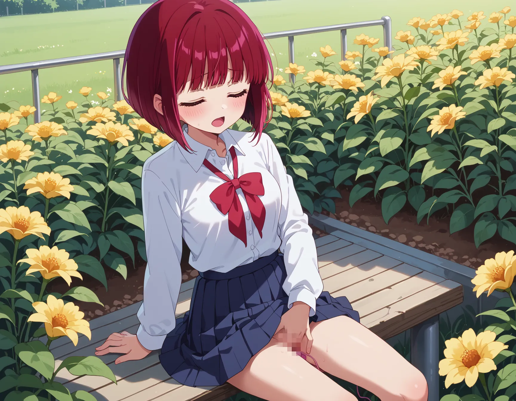 【「おまんこ×学制服」AIエロ画像（イラスト・アニメ・二次元風）845枚まとめ！(12ページ目)のエロ画像24枚目