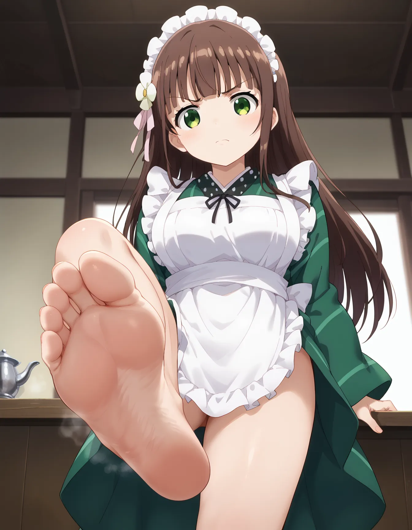 【「巨乳×着物」AIエロ画像（イラスト・アニメ・二次元風）854枚まとめ！(13ページ目)のエロ画像13枚目