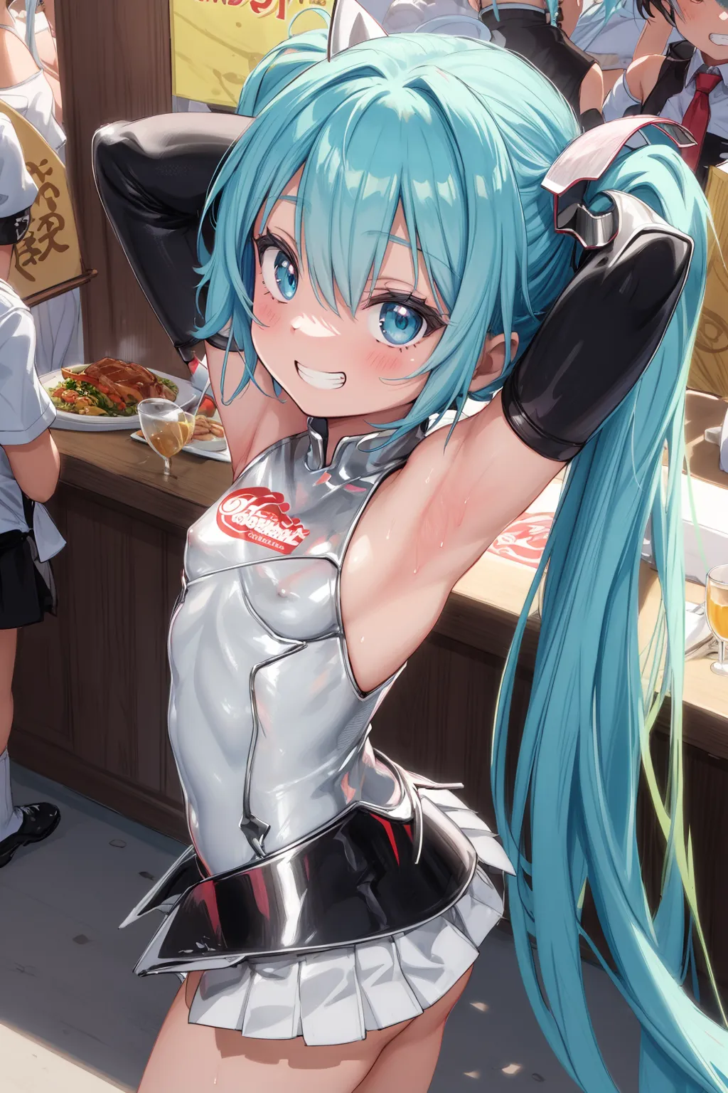 【「腋・脇」AIエロ画像（イラスト・アニメ・二次元風）4705枚まとめ！(69ページ目)のエロ画像23枚目