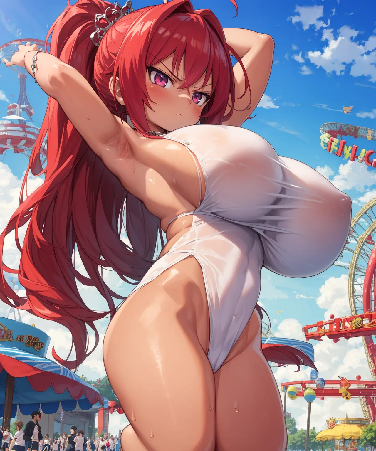 【「爆乳・超乳」AIエロ画像（イラスト・アニメ・二次元風）5621枚まとめ！(82ページ目)のエロ画像25枚目